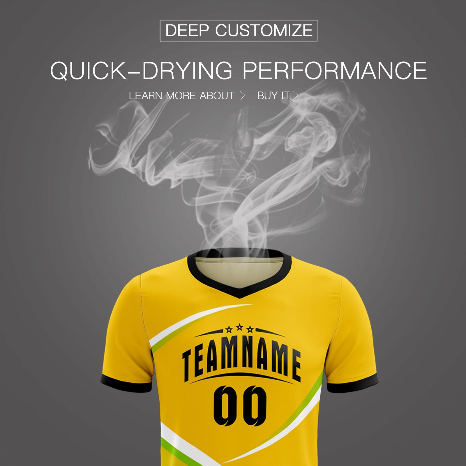 Custom Gold Black Color Block Training Uniform For Men Soccer Sets Jersey