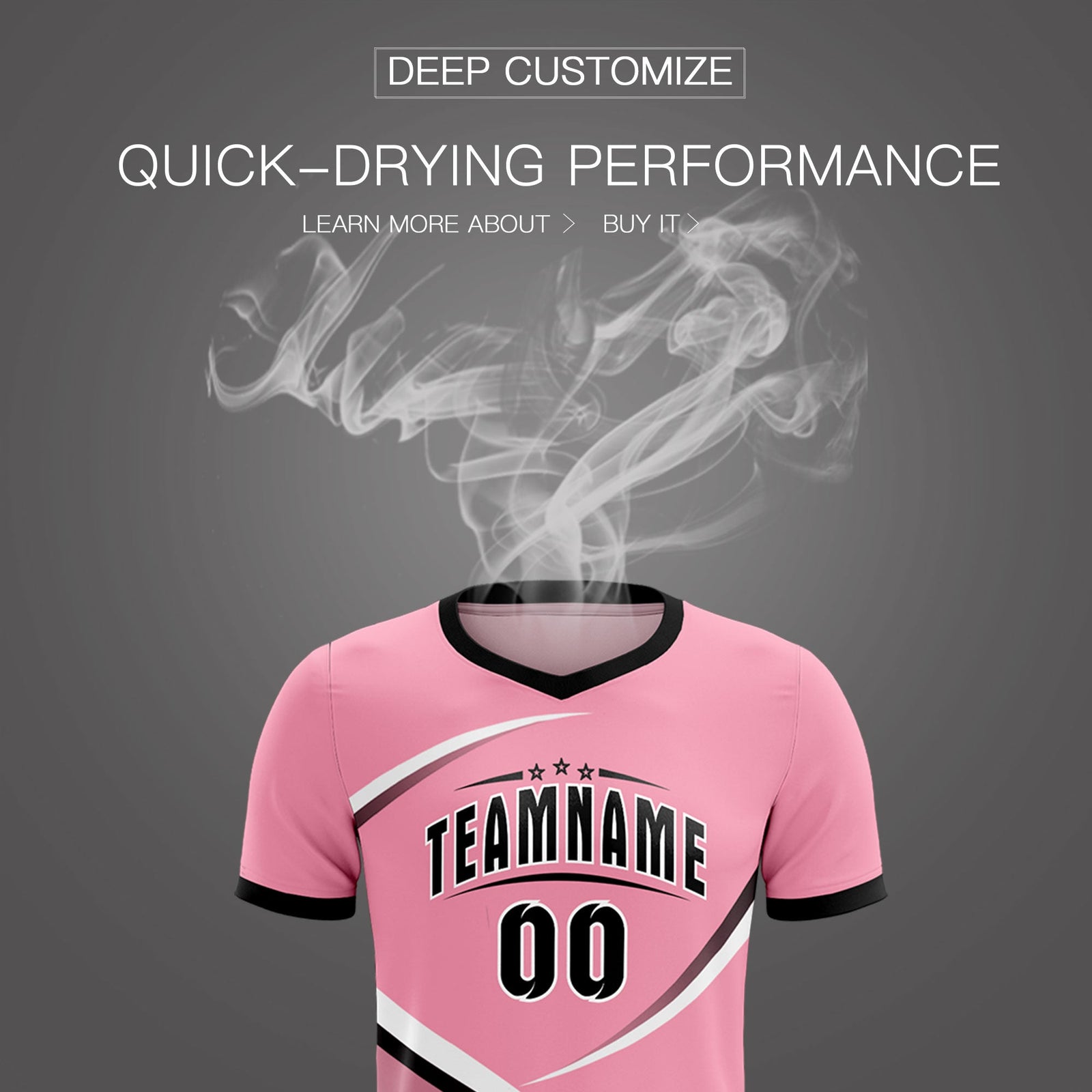 Custom Light Pink Black Color Block Training Uniform For Men Soccer Sets Jersey