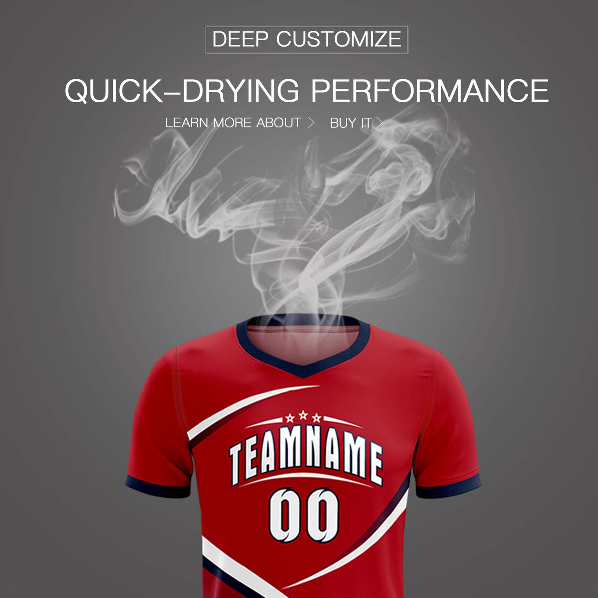 Custom Red Navy Color Block Training Uniform For Men Soccer Sets Jersey