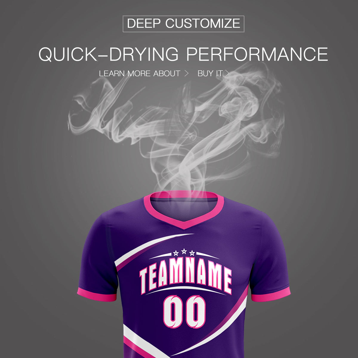 Custom Purple Pink Color Block Training Uniform For Men Soccer Sets Jersey