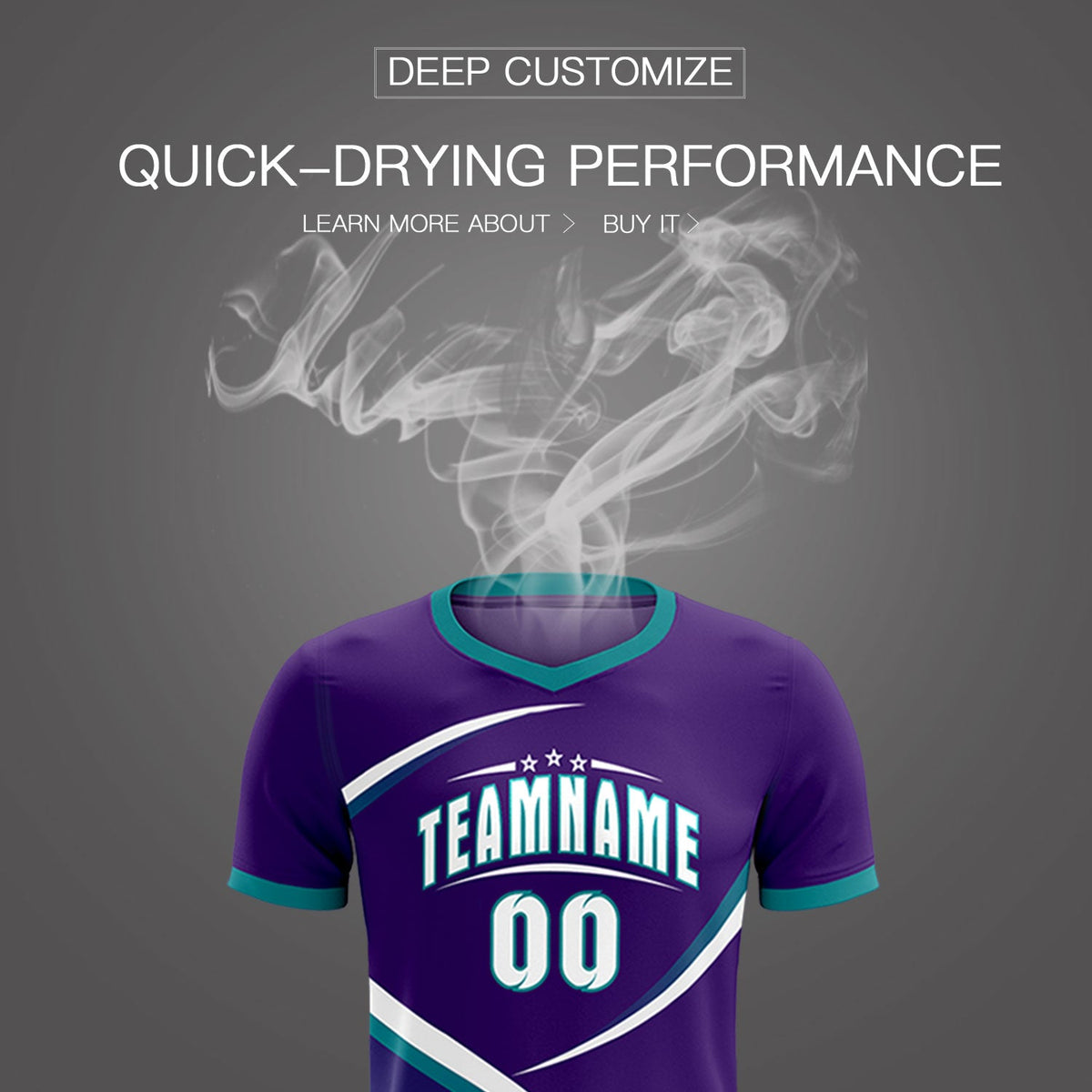 Custom Purple Aqua Color Block Training Uniform For Men Soccer Sets Jersey