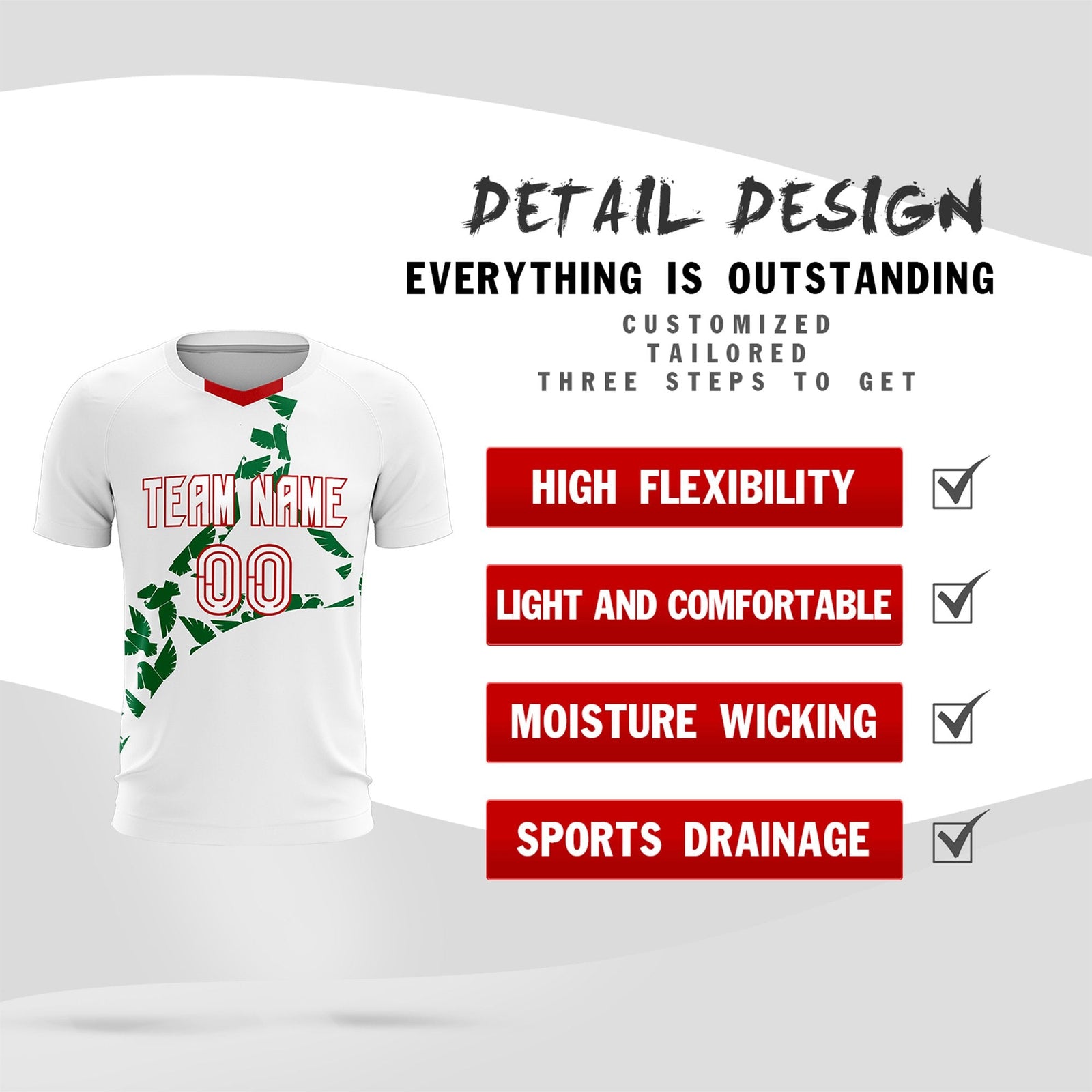 Custom White Kelly Green Mexico Eagle World Cup Inspired Drapable Graffiti Pattern Soccer Sets Jersey