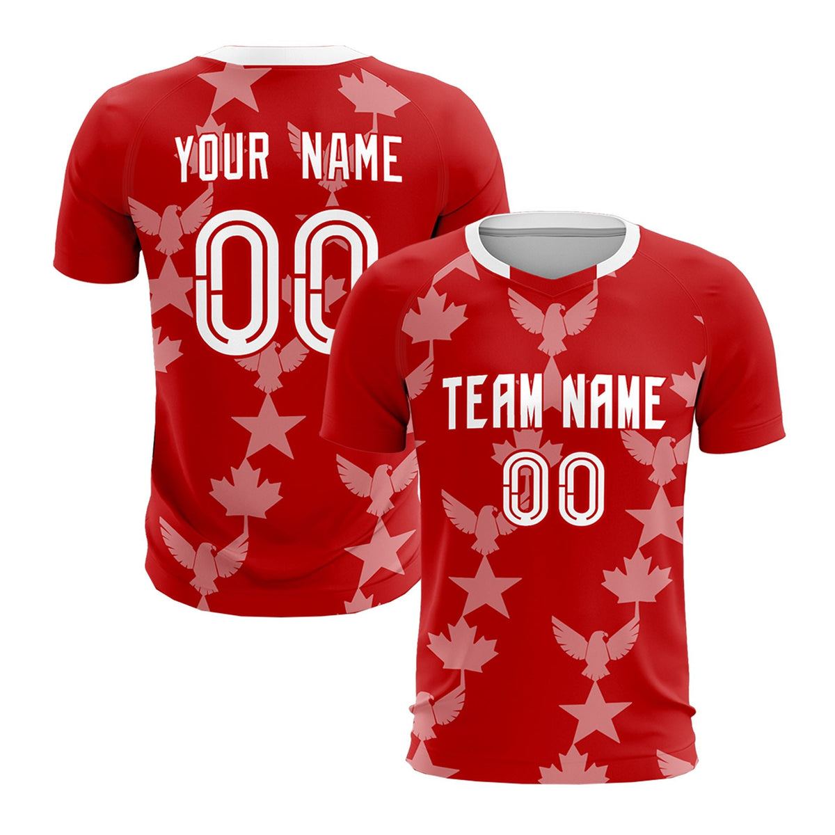 Custom Red World Cup Inspired Breathable&amp;Quick-Drying Training Uniform Graffiti Pattern Soccer Sets Jersey