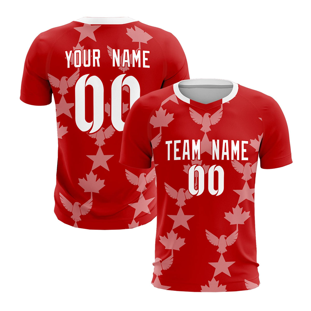 Custom Red World Cup Inspired Breathable&amp;Quick-Drying Training Uniform Graffiti Pattern Soccer Sets Jersey