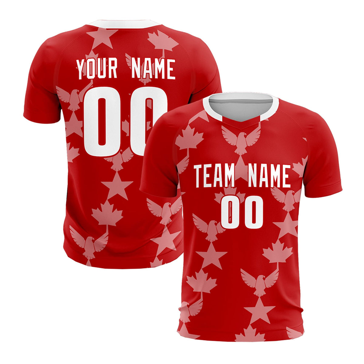 Custom Red World Cup Inspired Breathable&amp;Quick-Drying Training Uniform Graffiti Pattern Soccer Sets Jersey