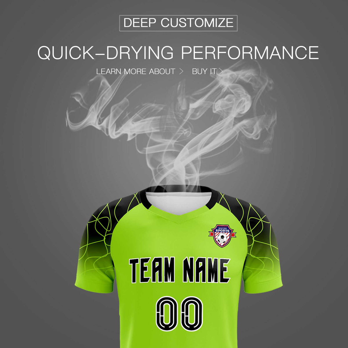 Custom Neon Green Classic Soccer Training Sets Jersey For Adults/Kids