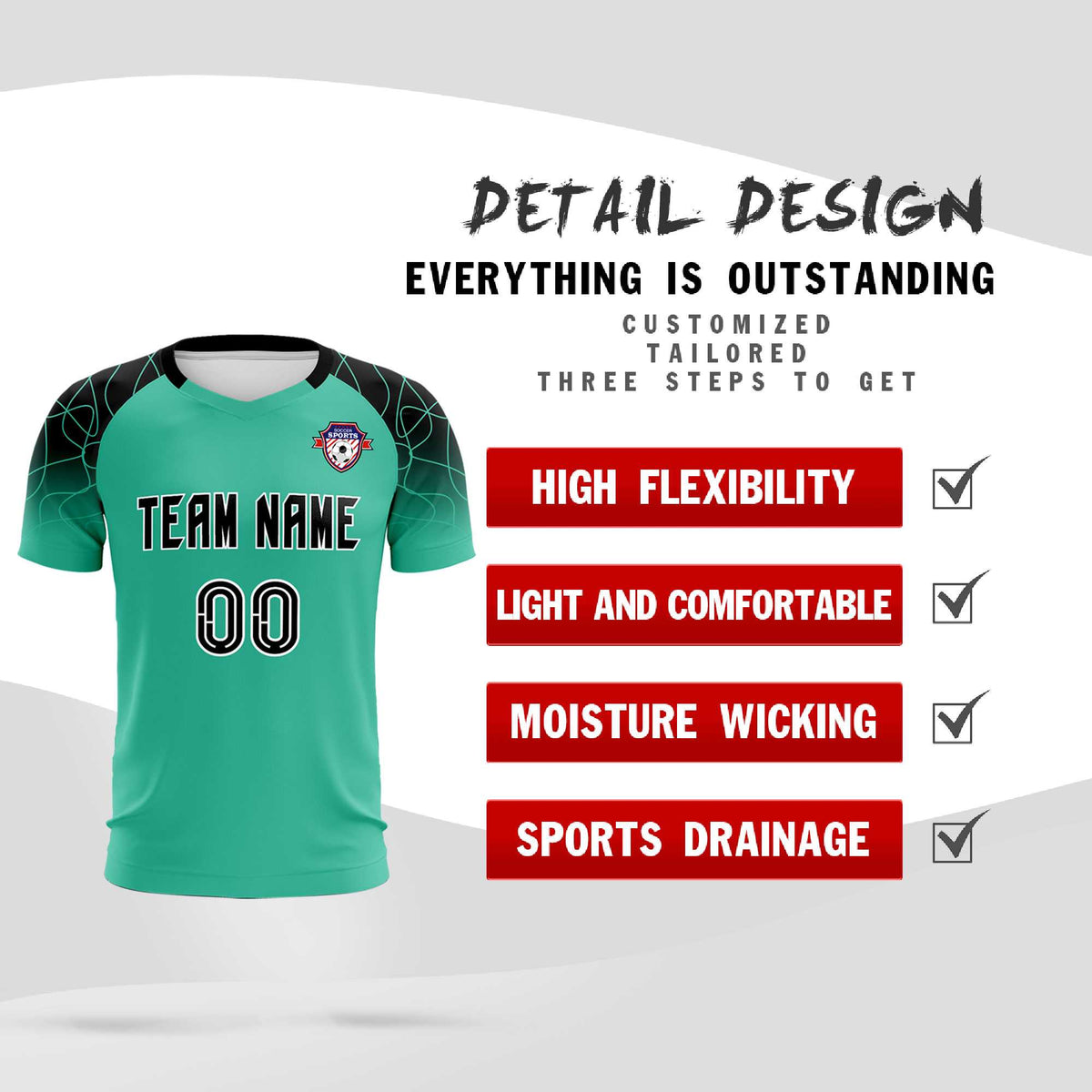 Custom Green Classic Soccer Training Sets Jersey For Adults/Kids