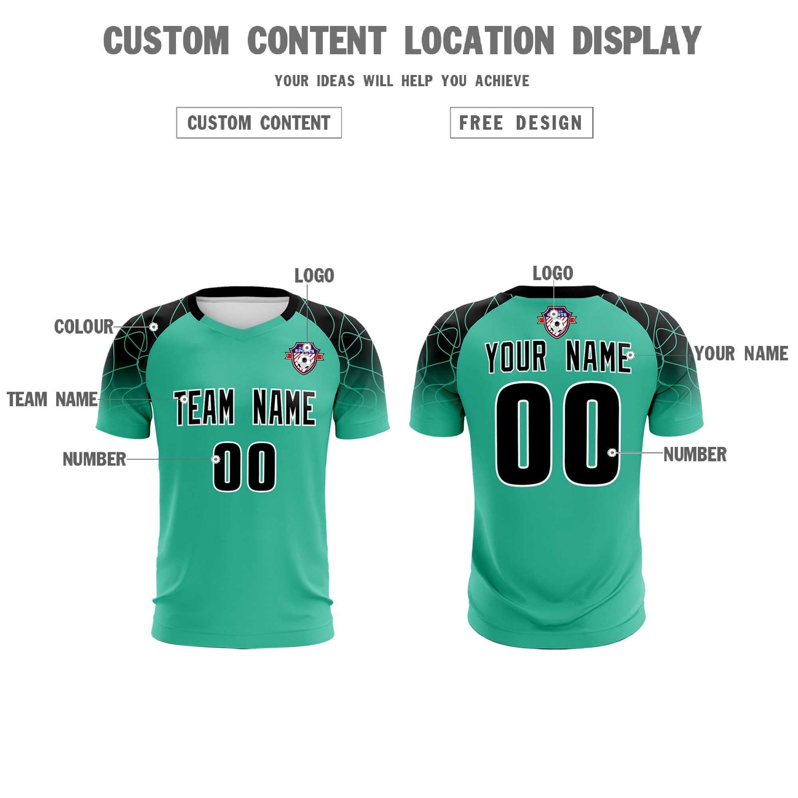 Custom Green Classic Soccer Training Sets Jersey For Adults/Kids