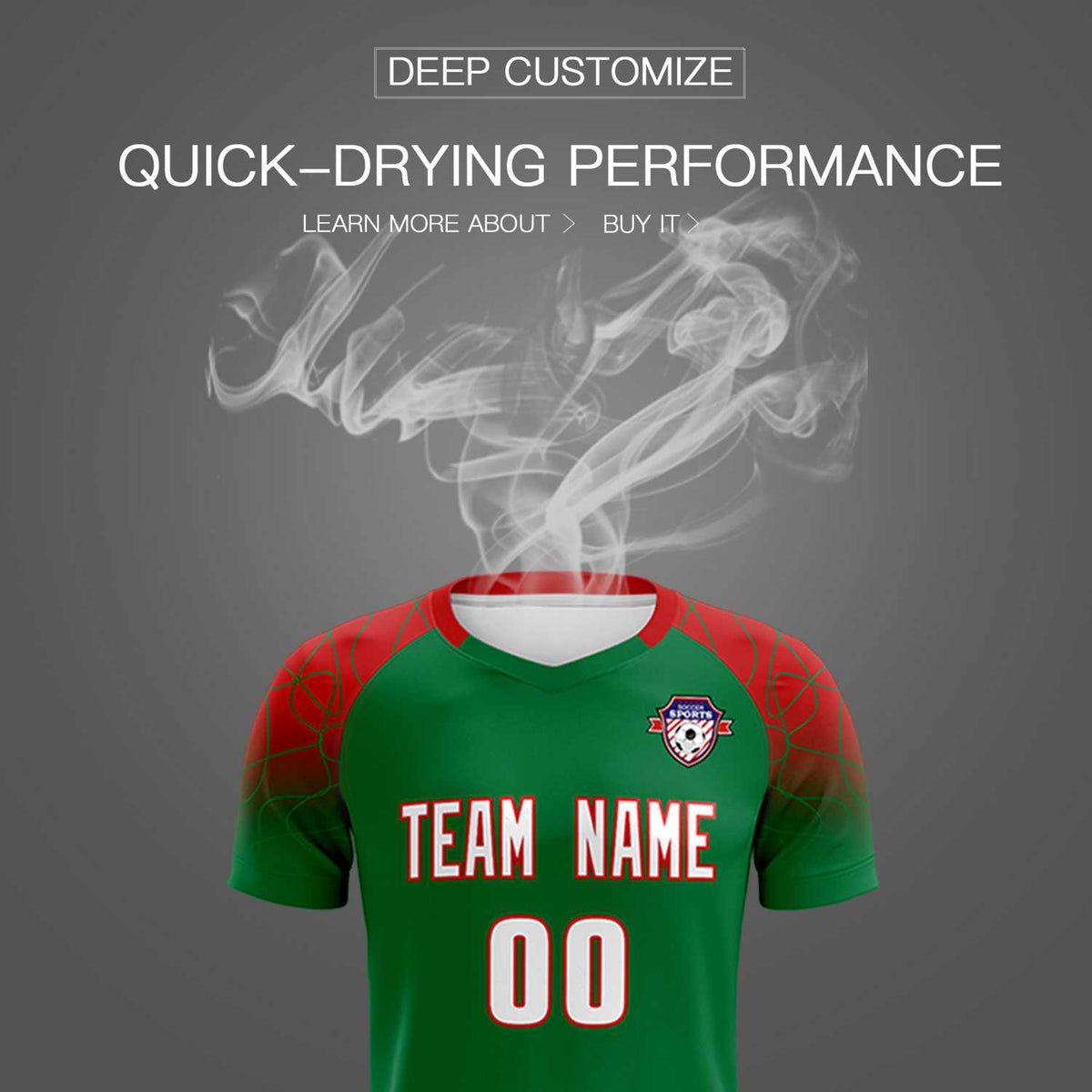 Custom Kelly Green Classic Soccer Training Sets Jersey For Adults/Kids
