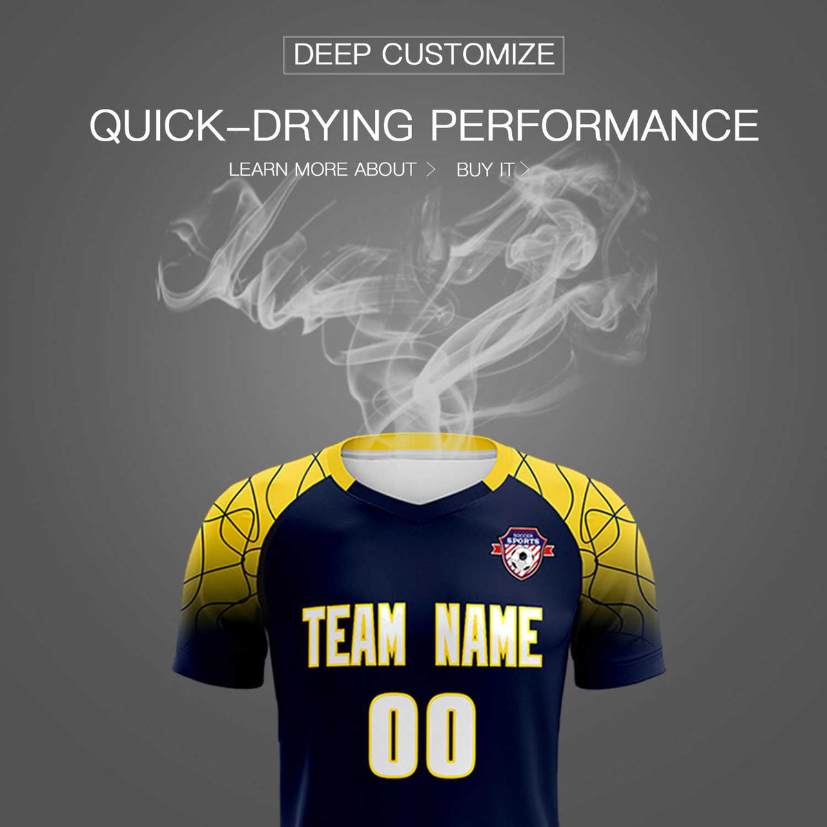 Custom Navy Classic Soccer Training Sets Jersey For Adults/Kids