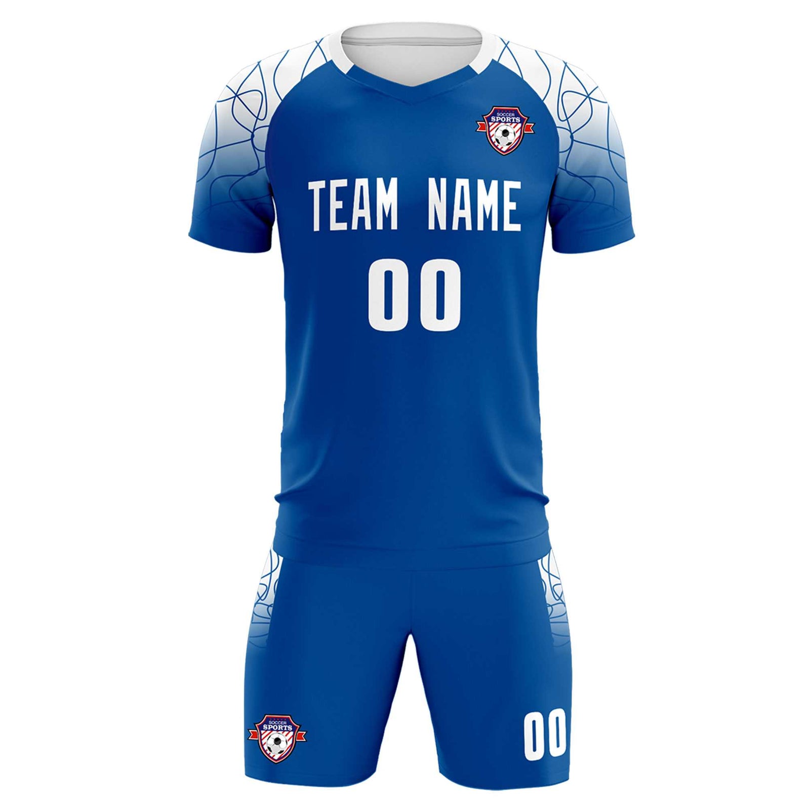 Custom Navy Classic Soccer Training Sets Jersey For Adults/Kids