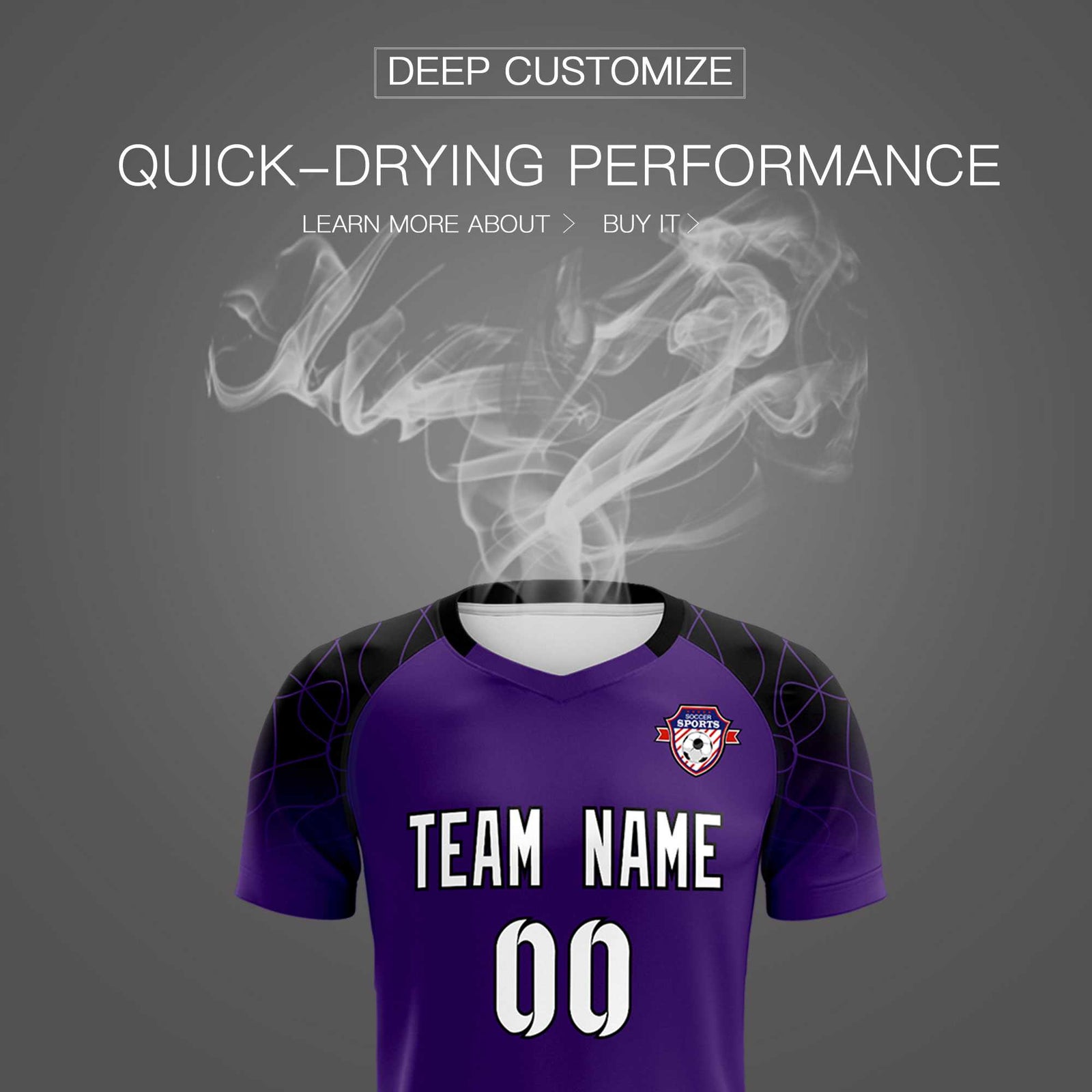 Custom Purple Classic Soccer Training Sets Jersey For Adults/Kids