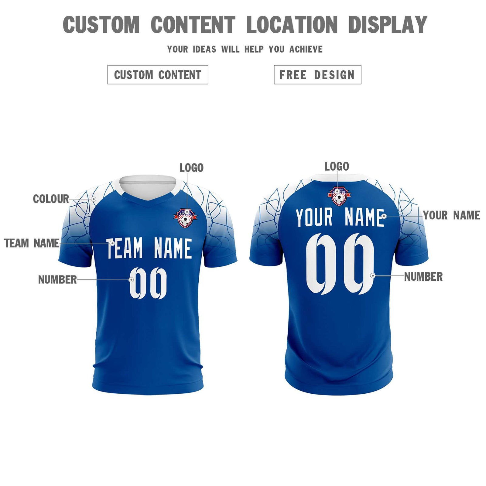 Custom Navy Classic Soccer Training Sets Jersey For Adults/Kids