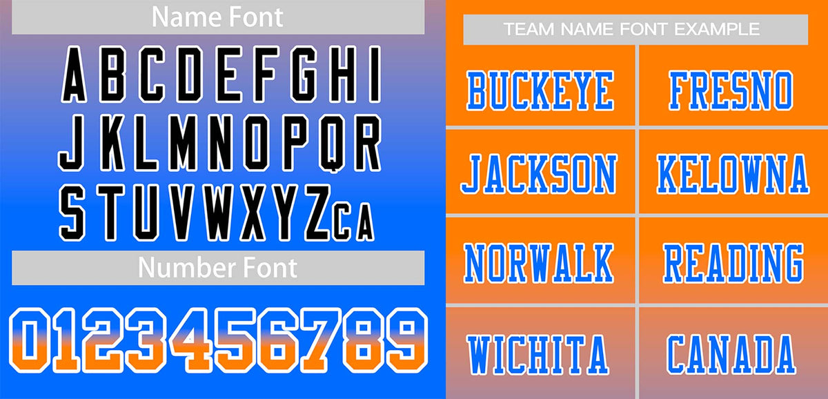 Custom Orange Powder Blue-White Gradient Fashion Outdoor Authentic Football Jersey