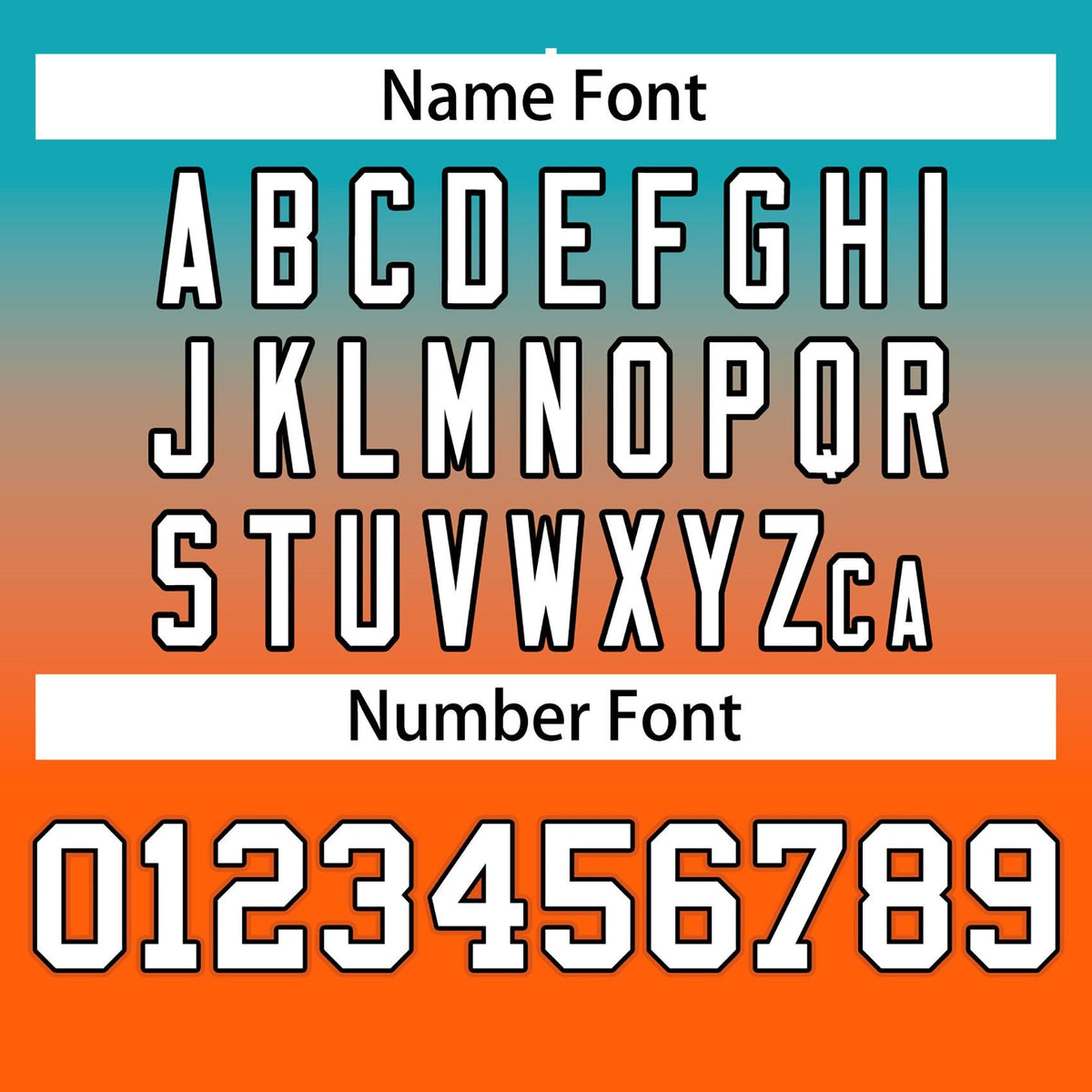 Custom Aqua Orange-White Gradient Fashion Outdoor Authentic American Football Jersey