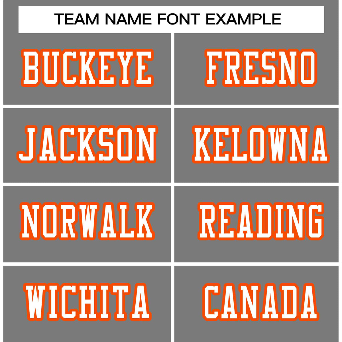 Custom Gray White-Orange Classic Style Authentic Football Jersey