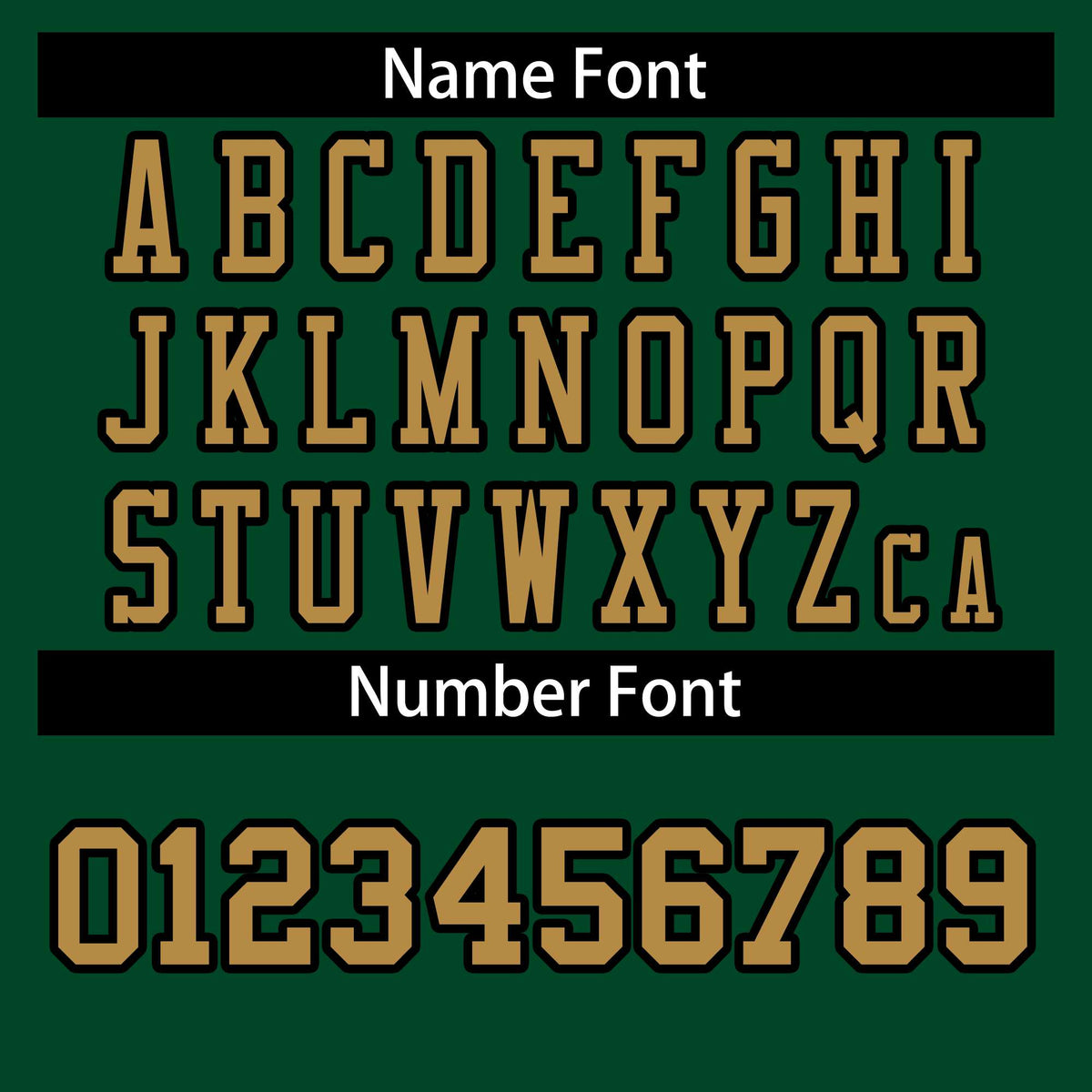 Custom Green Old Gold-Black Classic Style Authentic Football Jersey