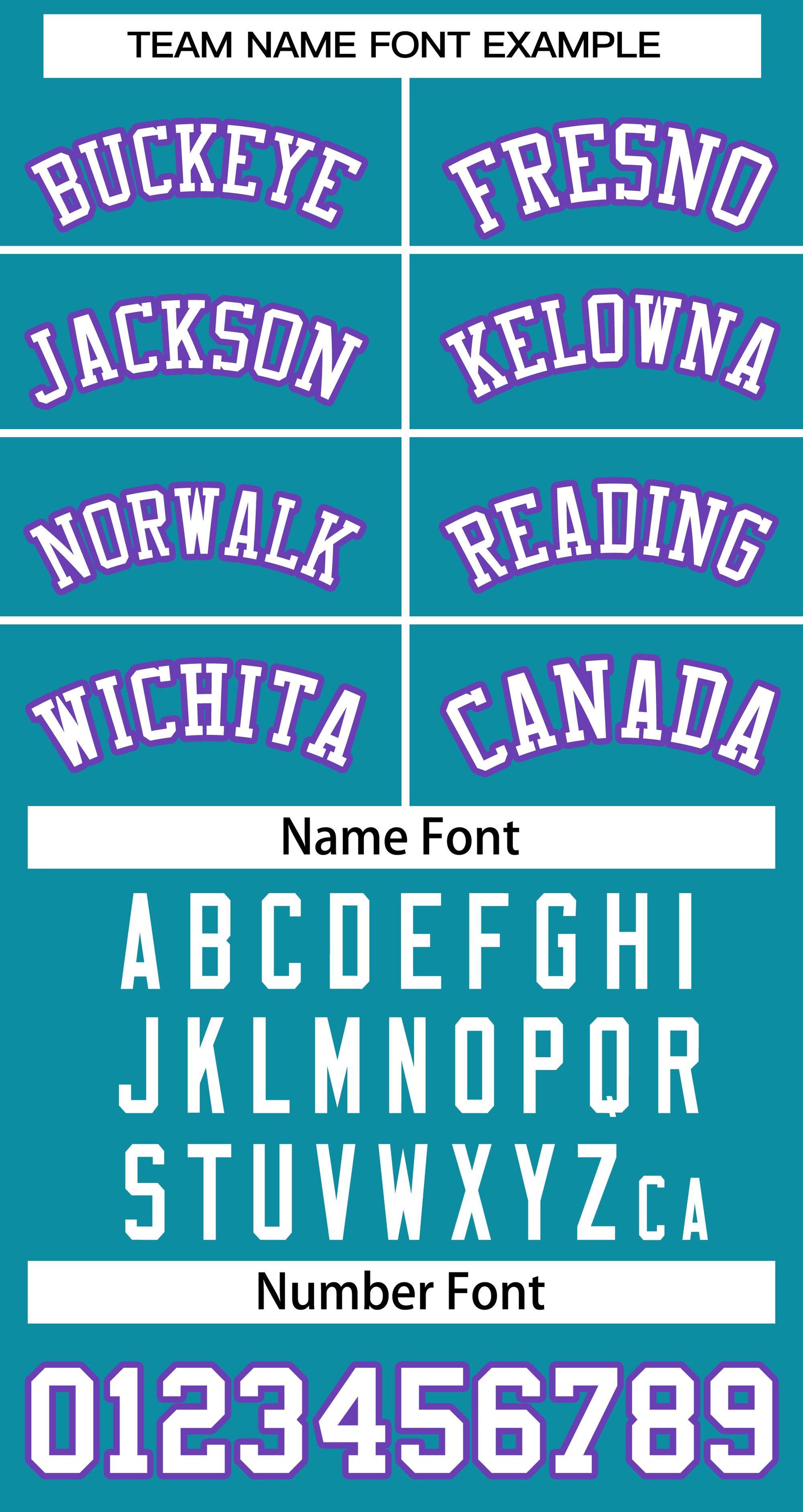 Custom Aqua White-Purple Classic Style Baseball Jersey For Women