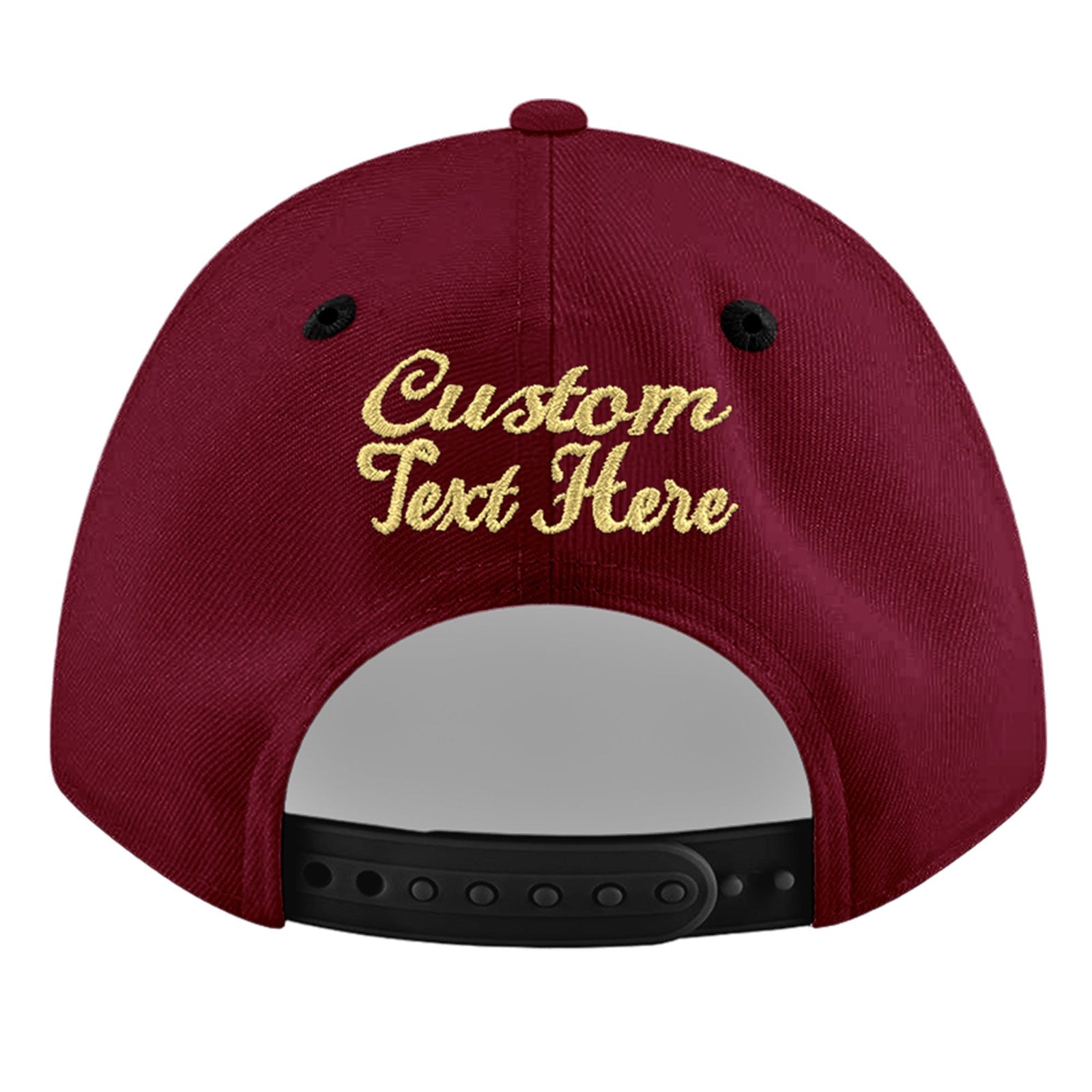 Custom Navy Orange 3D Puff Embroidery Flat Embroidery Casual Sport Baseball Cap