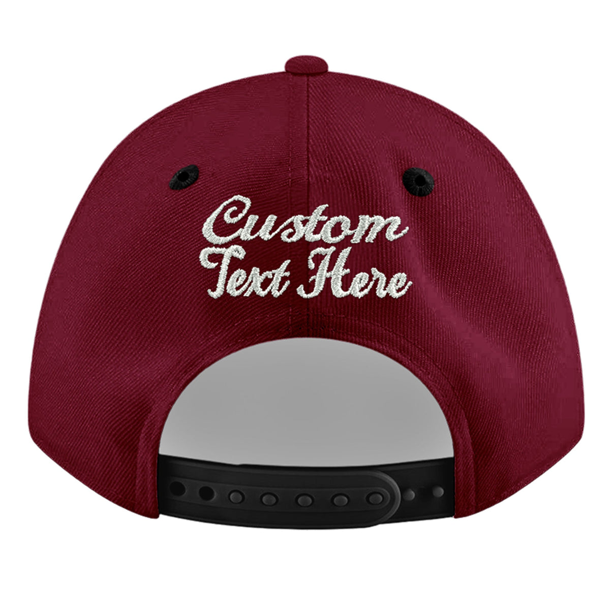 Custom Navy Orange 3D Puff Embroidery Flat Embroidery Casual Sport Baseball Cap