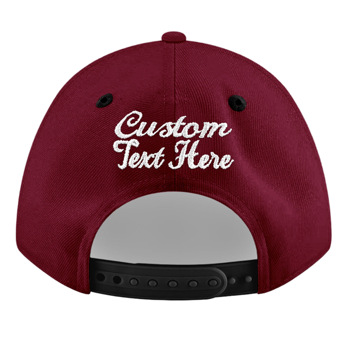 Custom Navy Orange 3D Puff Embroidery Flat Embroidery Casual Sport Baseball Cap