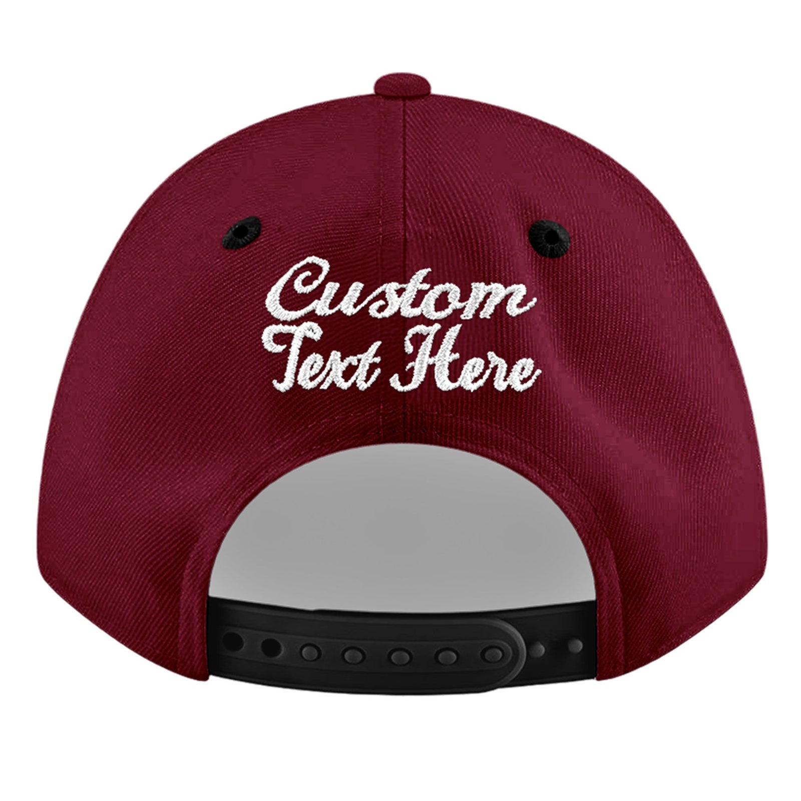 Custom Navy Orange 3D Puff Embroidery Flat Embroidery Casual Sport Baseball Cap