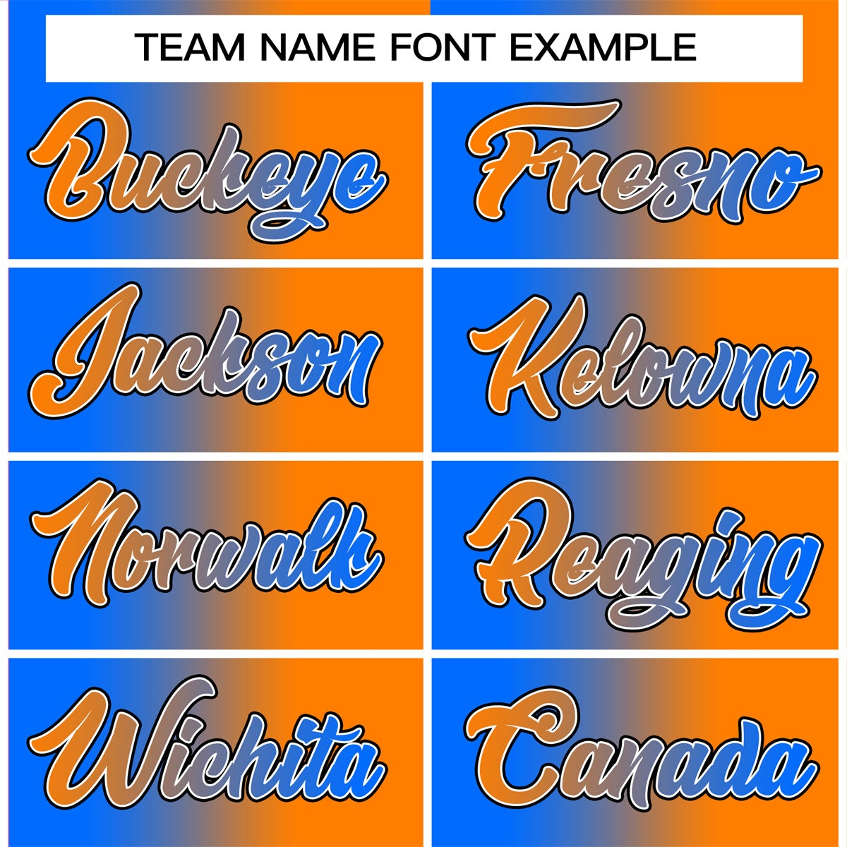 Custom Orange Panther Blue-Black Two Tone Gradient Fashion Letterman Jacket