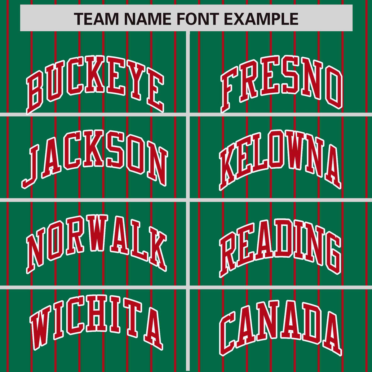 Custom Kelly Green Red Raglan Sleeves Varsity Full-Snap Pinstripe Letterman Baseball Jacket