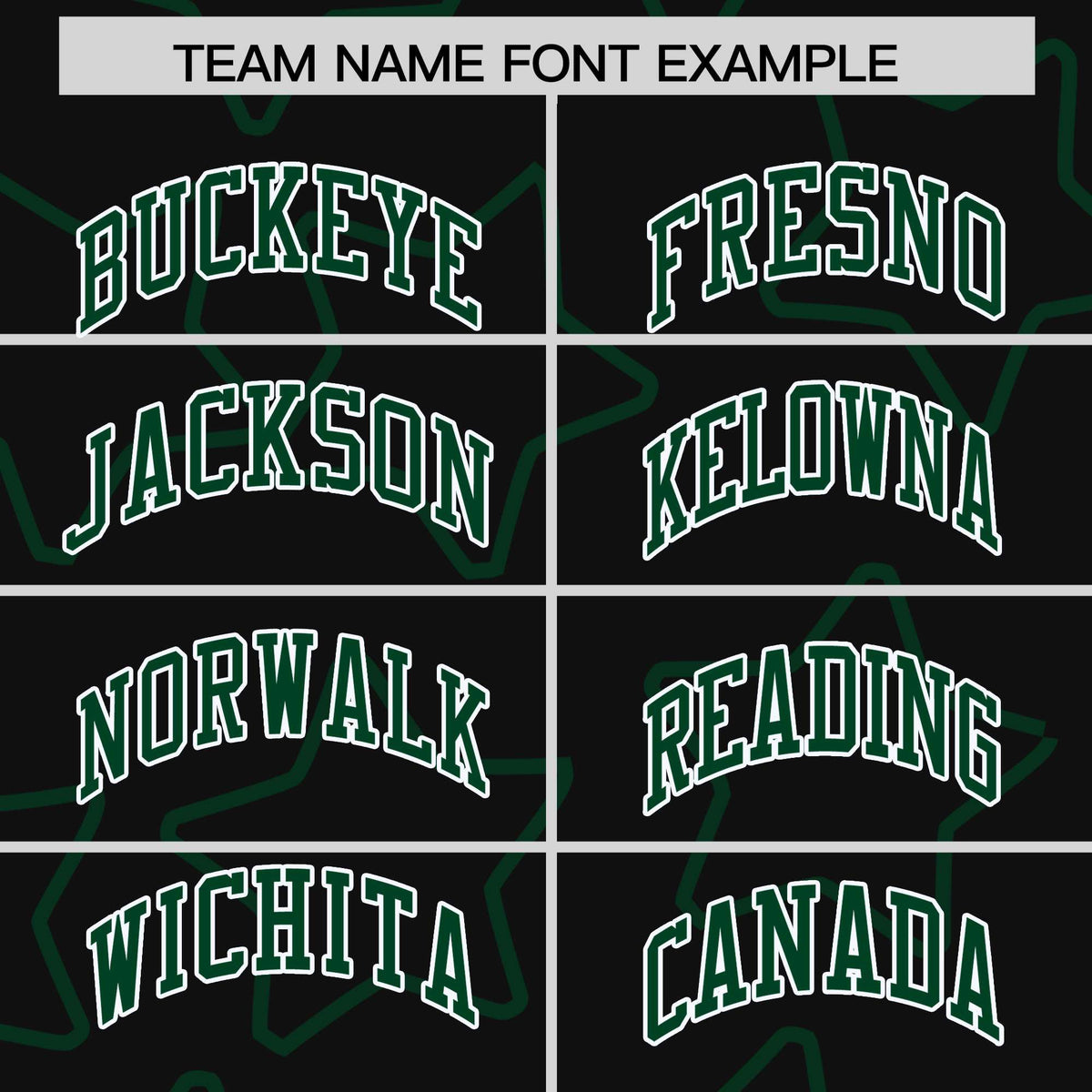 Custom Black Green Varsity Full-Snap Star Pattern Letterman Baseball Jacket