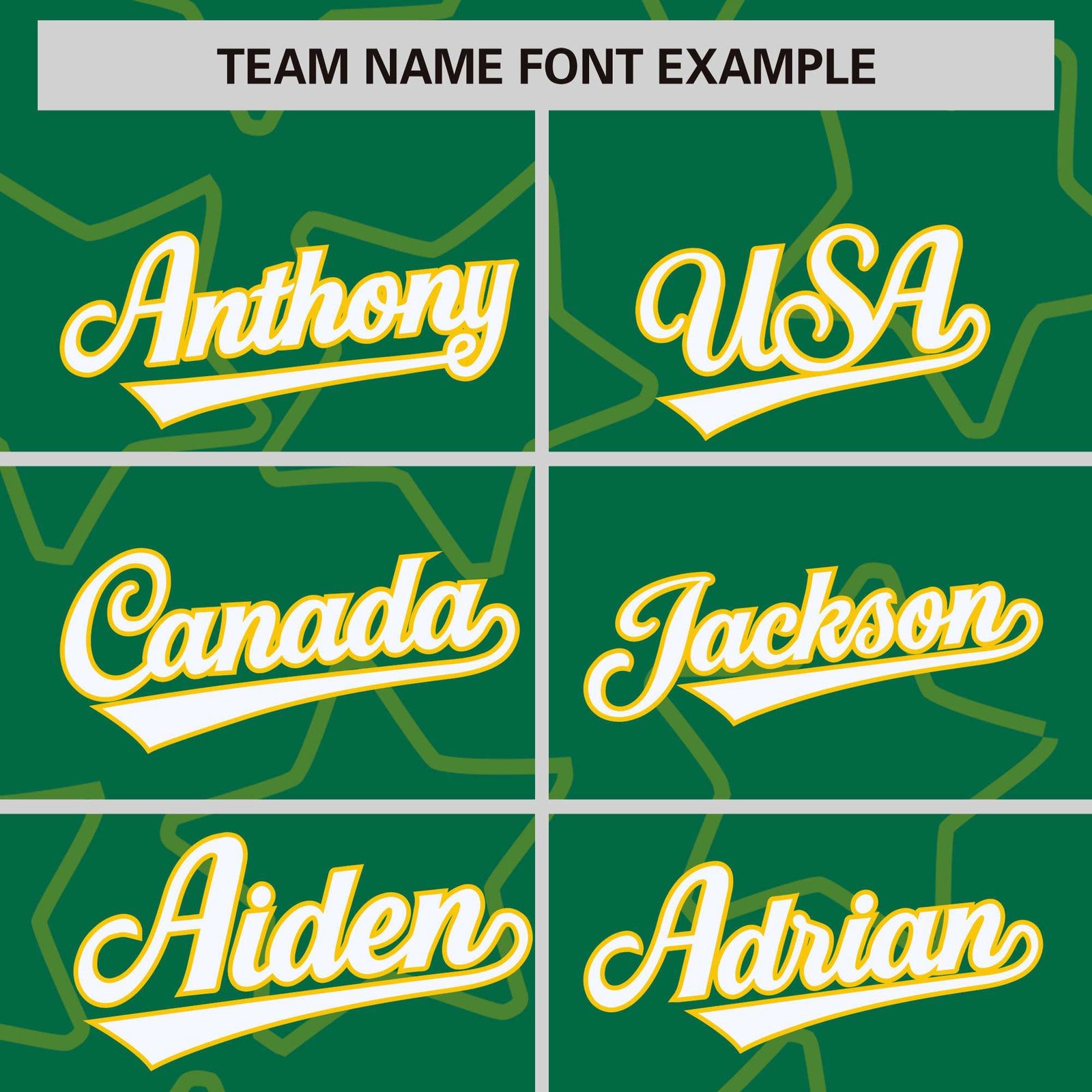 Custom Kelly Green Gold Varsity Full-Snap Star Pattern Letterman Baseball Jacket