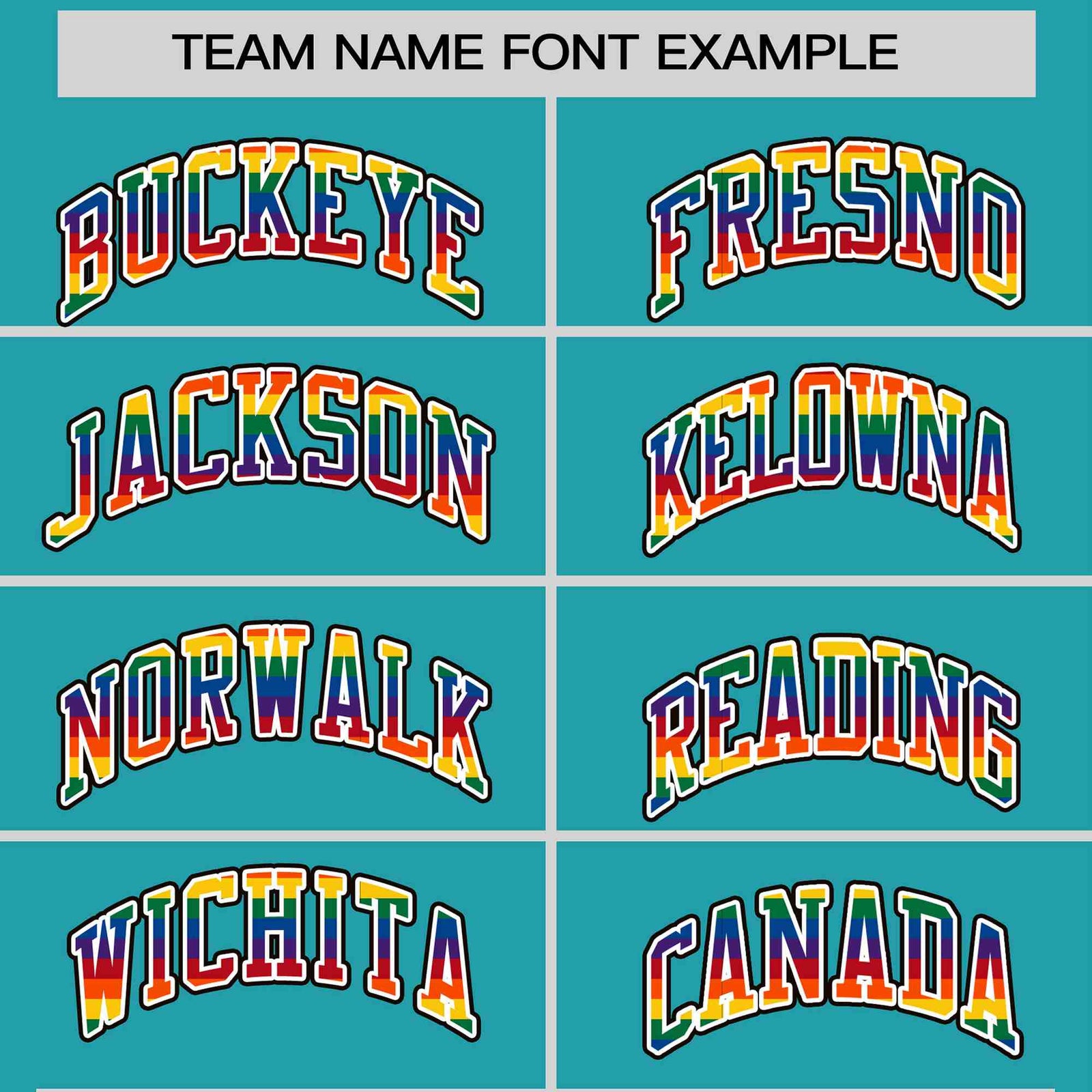 Custom Aqua LGBT Rainbow For Pride Month Classic Style Letterman Baseball Jacket