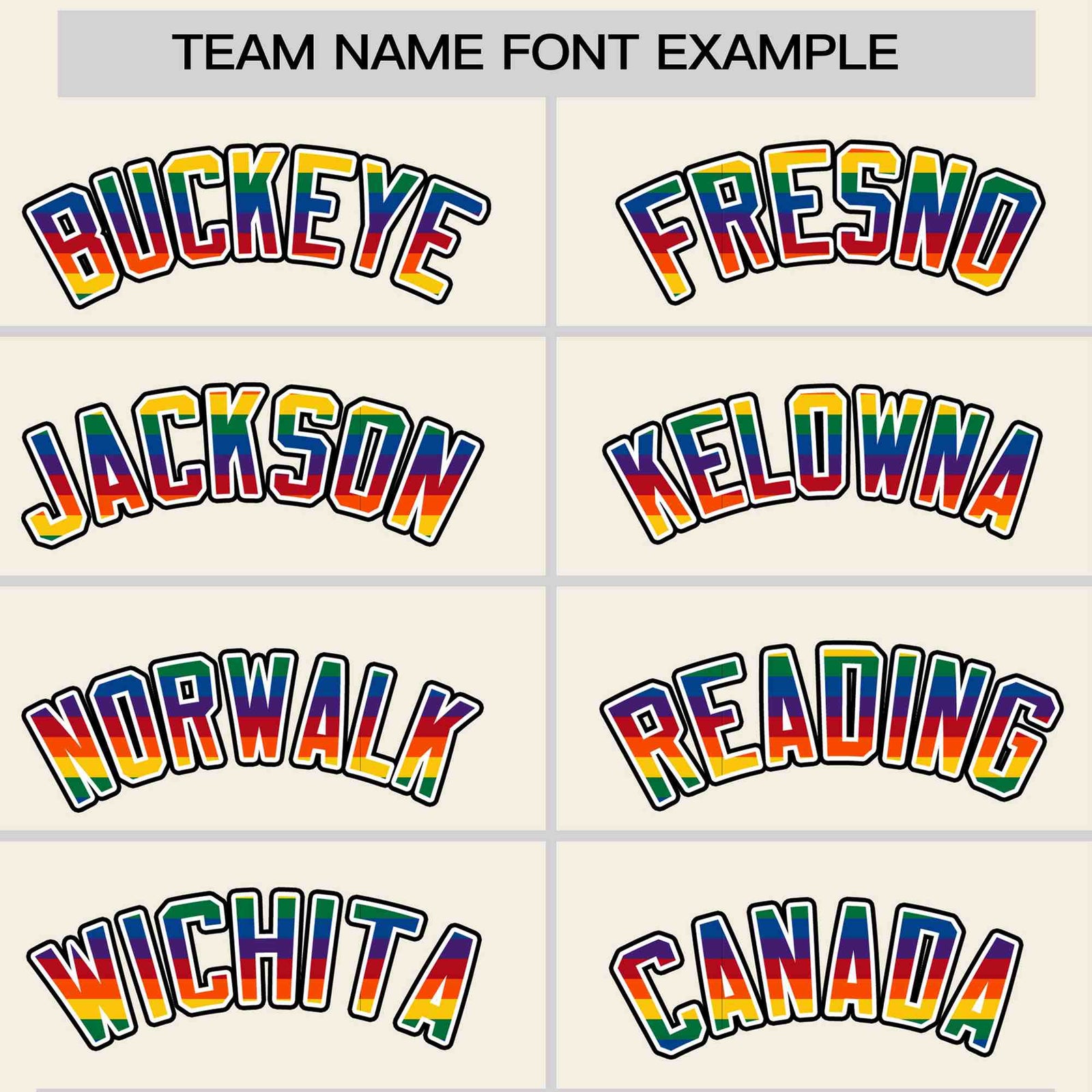 Custom Cream LGBT Rainbow For Pride Month Classic Style Letterman Baseball Jacket