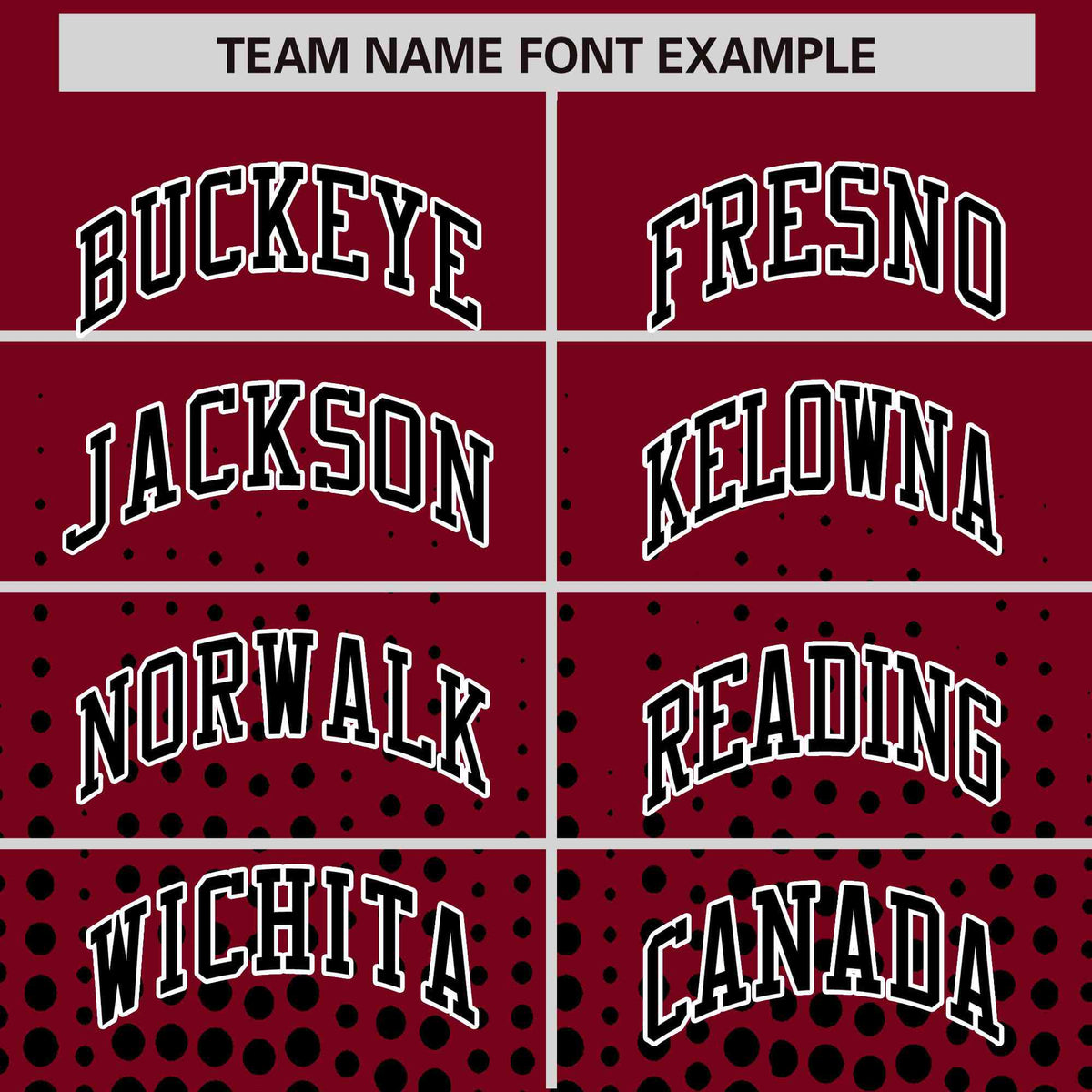 Custom Crimson Black Gradient Varsity Full-Snap Polka Dot Pattern Letterman Baseball Jacket