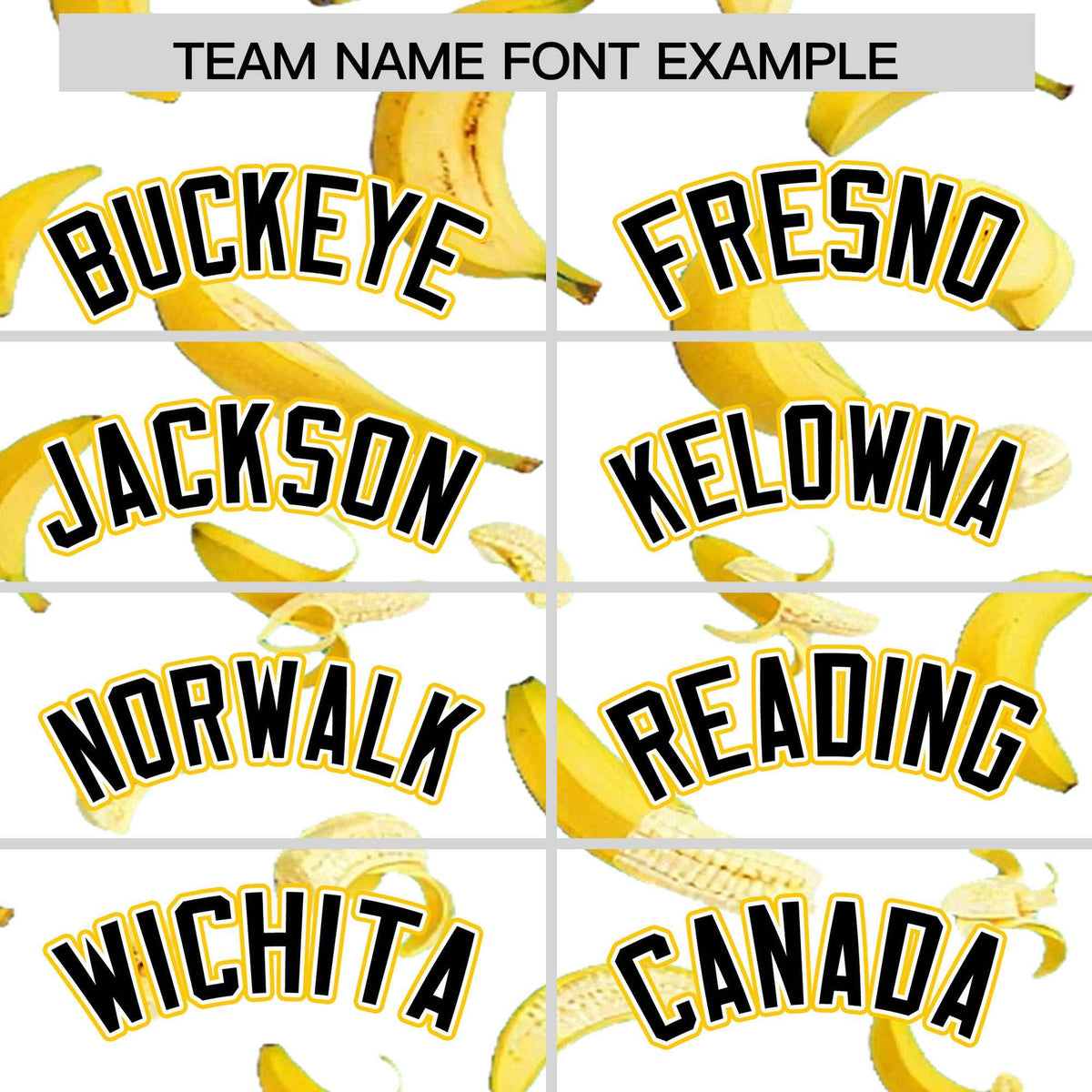 Custom White Varsity Full-Zip Banana Pattern Letterman Bomber Jacket | Graffiti Pattern | Embroidery&amp;Dye-sublimation printing | KXKSHOP