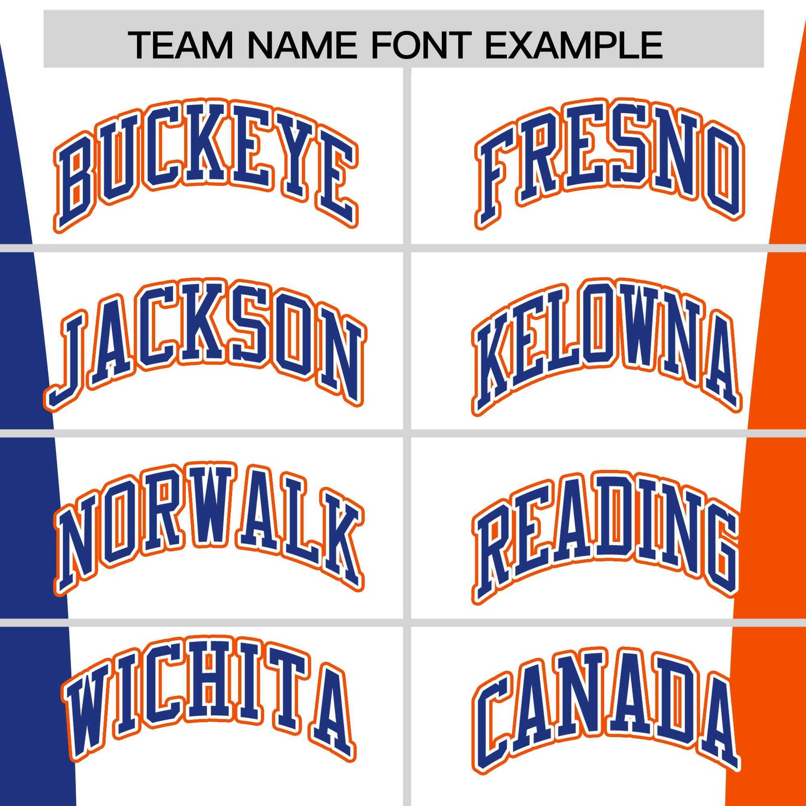Custom White Royal Blue Orange Personalization Varsity Full-Snap Three Color Blocks Letterman Jacket
