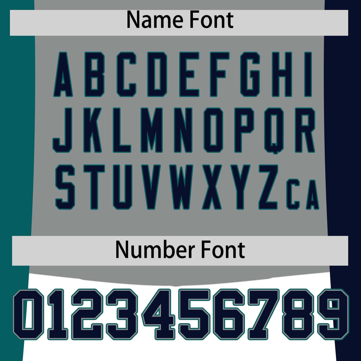 Custom Gray Teal Navy Personalization Varsity Full-Snap Three Color Blocks Letterman Jacket| KXKSHOP
