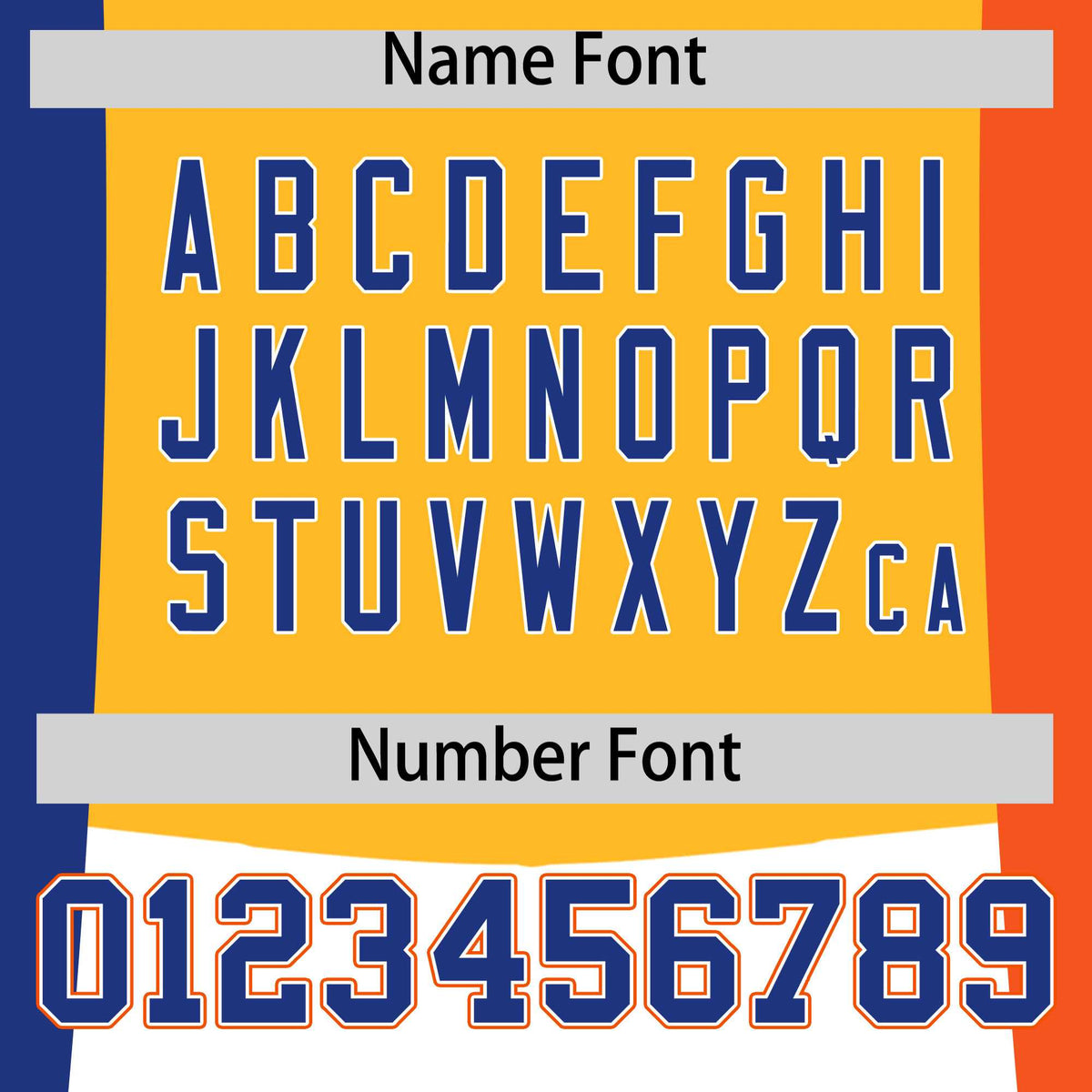 Custom Royal Blue Yellow Orange Personalization Varsity Full-Snap Three Color Blocks Letterman Jacket| KXKSHOP