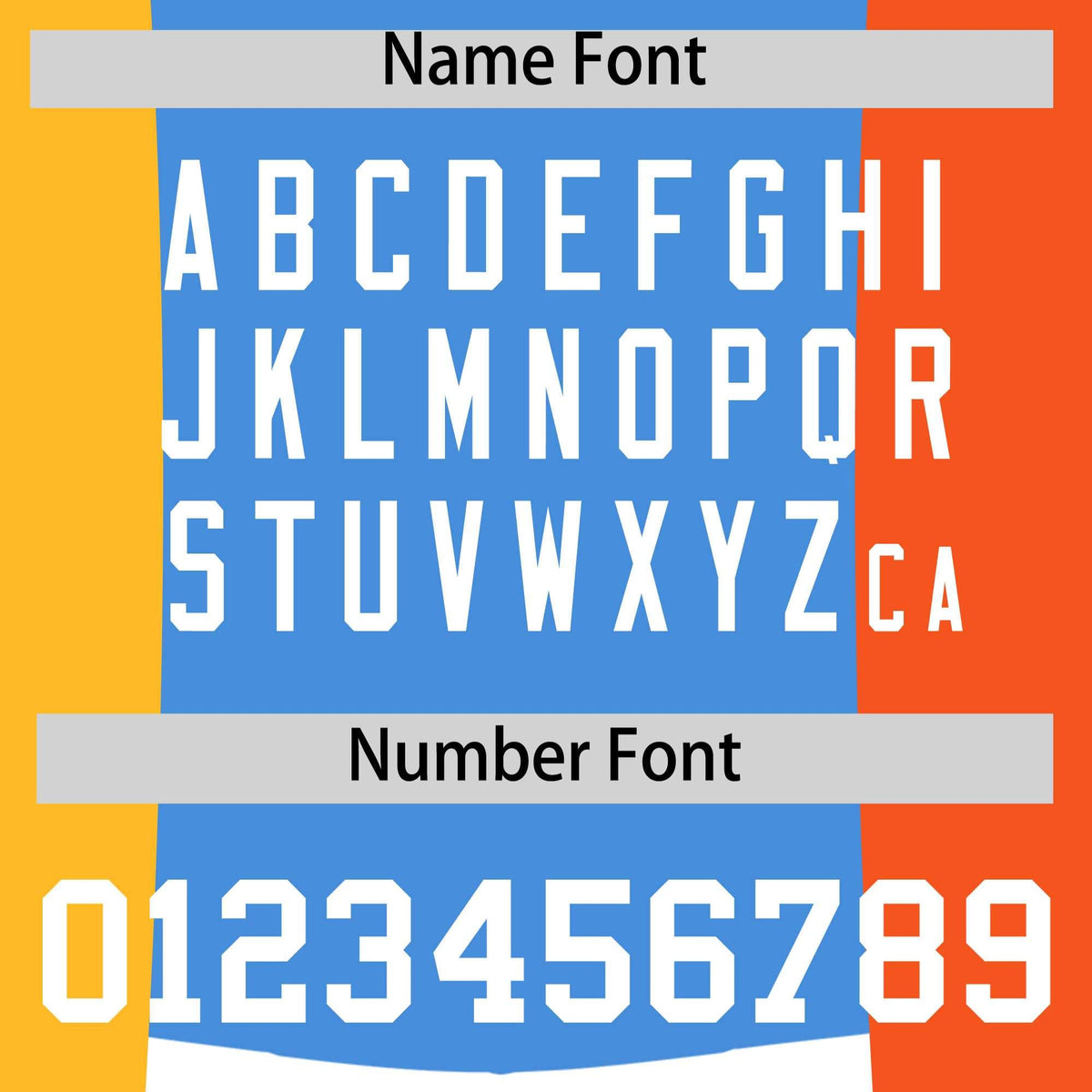 Custom Powder Blue Yellow Orange Personalization Varsity Full-Snap Three Color Blocks Letterman Jacket| KXKSHOP