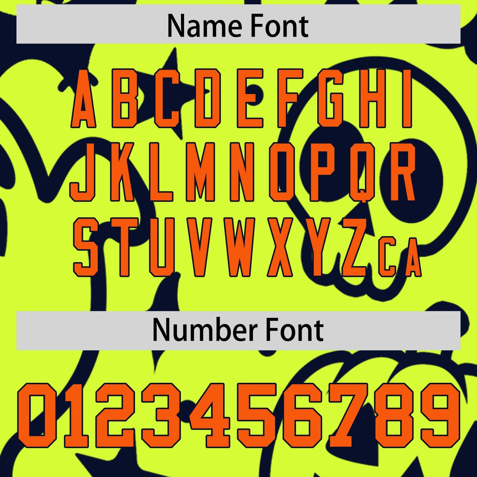 Custom Neon Green Navy Orange Bats Pumpkins Ghost Patterns Halloween Letterman Jacket | Custom Letterman Jacket,Add Name and Numbern,Sublimation Printed & Stitched,Perfect for Parties | KXKSHOP