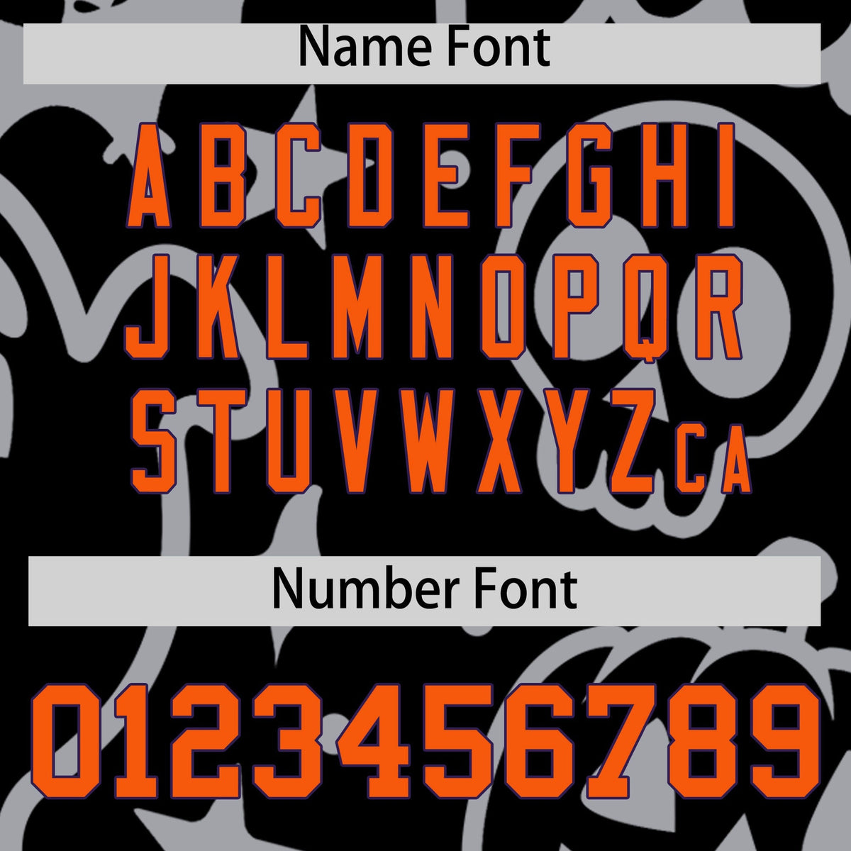 Custom Navy White Orange Bats Pumpkins Ghost Patterns Halloween Letterman Jacket | Custom Letterman Jacket,Add Name and Numbern,Sublimation Printed &amp; Stitched,Perfect for Parties | KXKSHOP