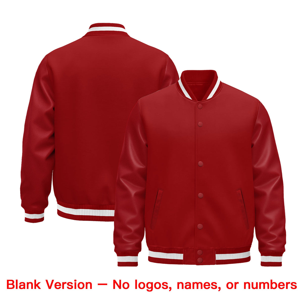 Custom Navy Teal Gray Classic Style Leather Sleeves Wrinkle-Resistant Jacket| KXKSHOP