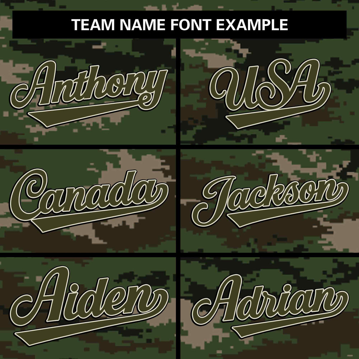 Custom Olive Varsity Full-Zip Camo Letterman Bomber Jacket