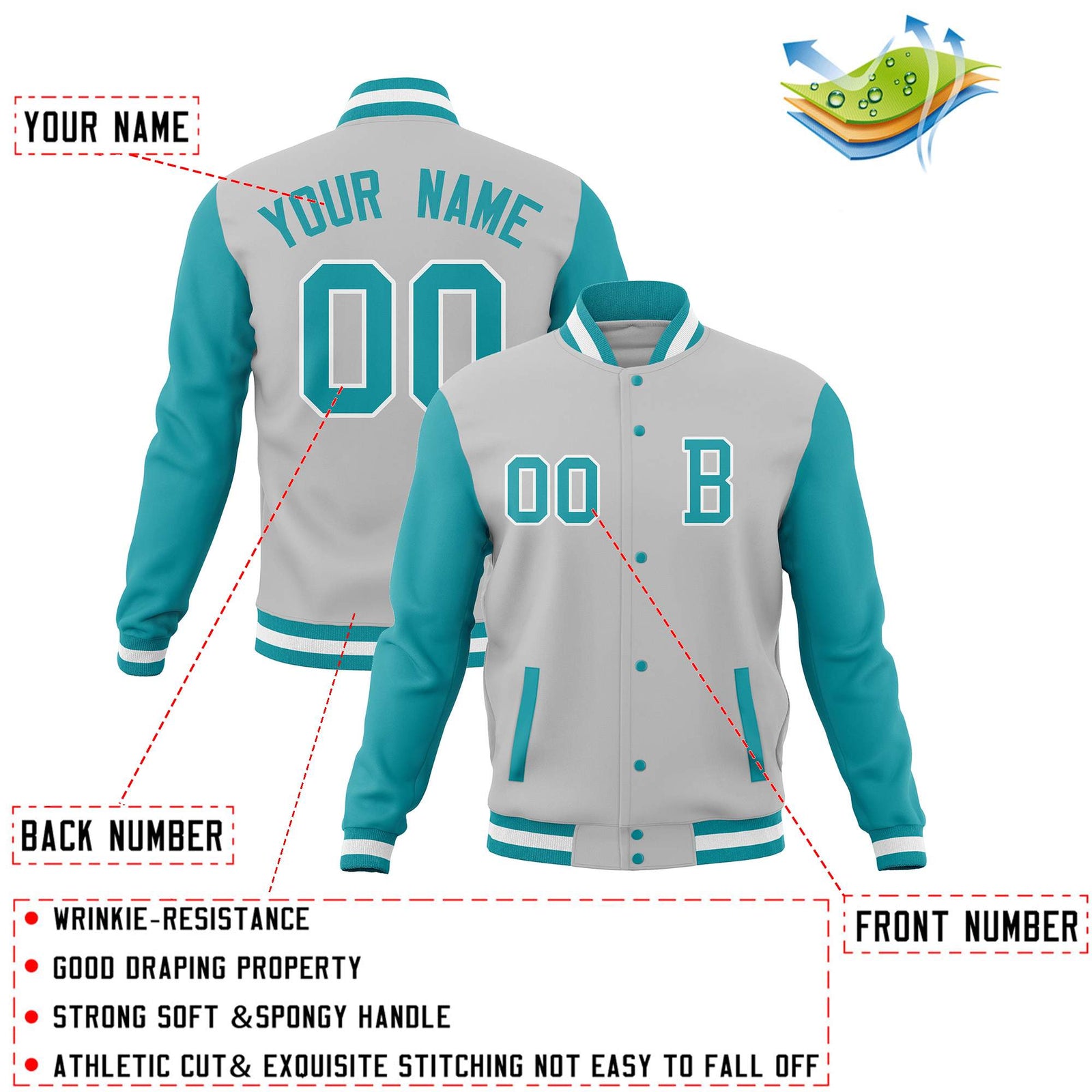 Custom Full-Snap Baseball Coats Crafted Varsity Letterman Jackets