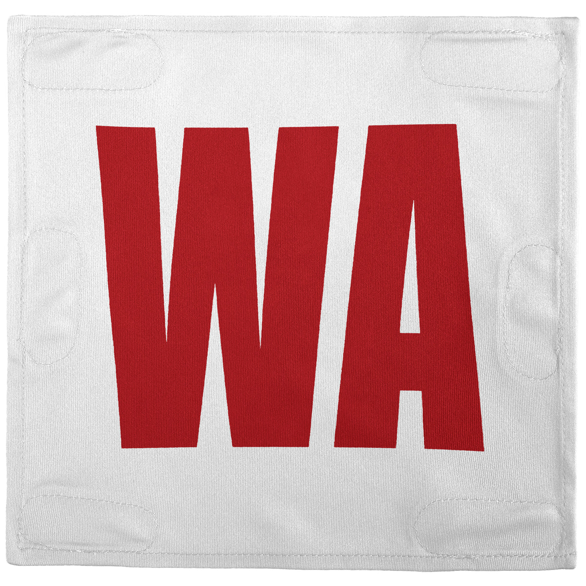 Netball Velcro Patches Set White &amp; Red