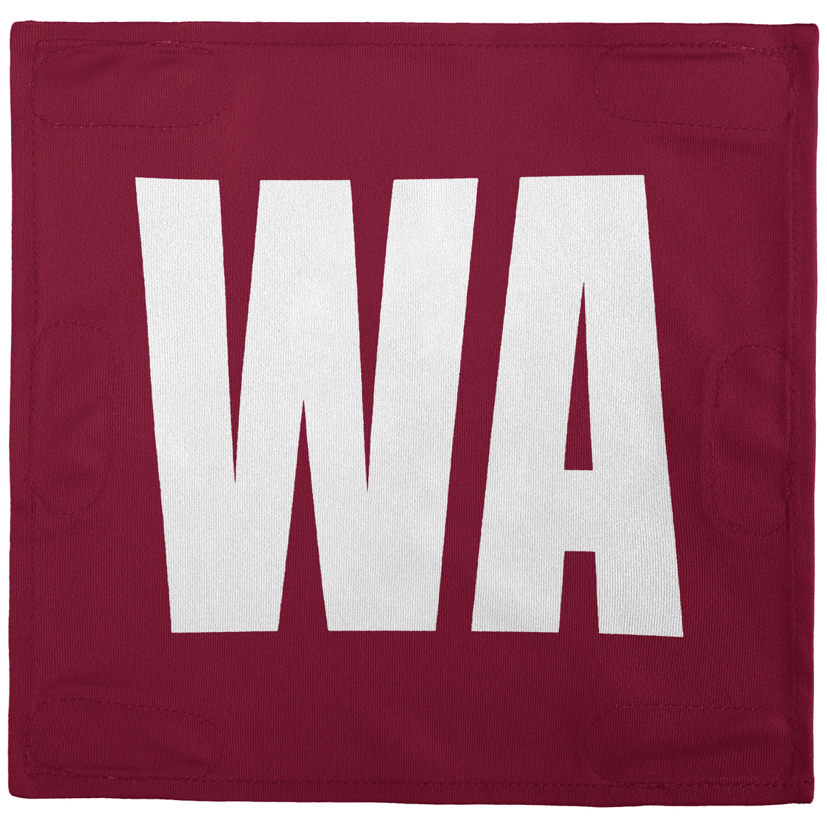 Netball Velcro Patches Set Crimson &amp; White