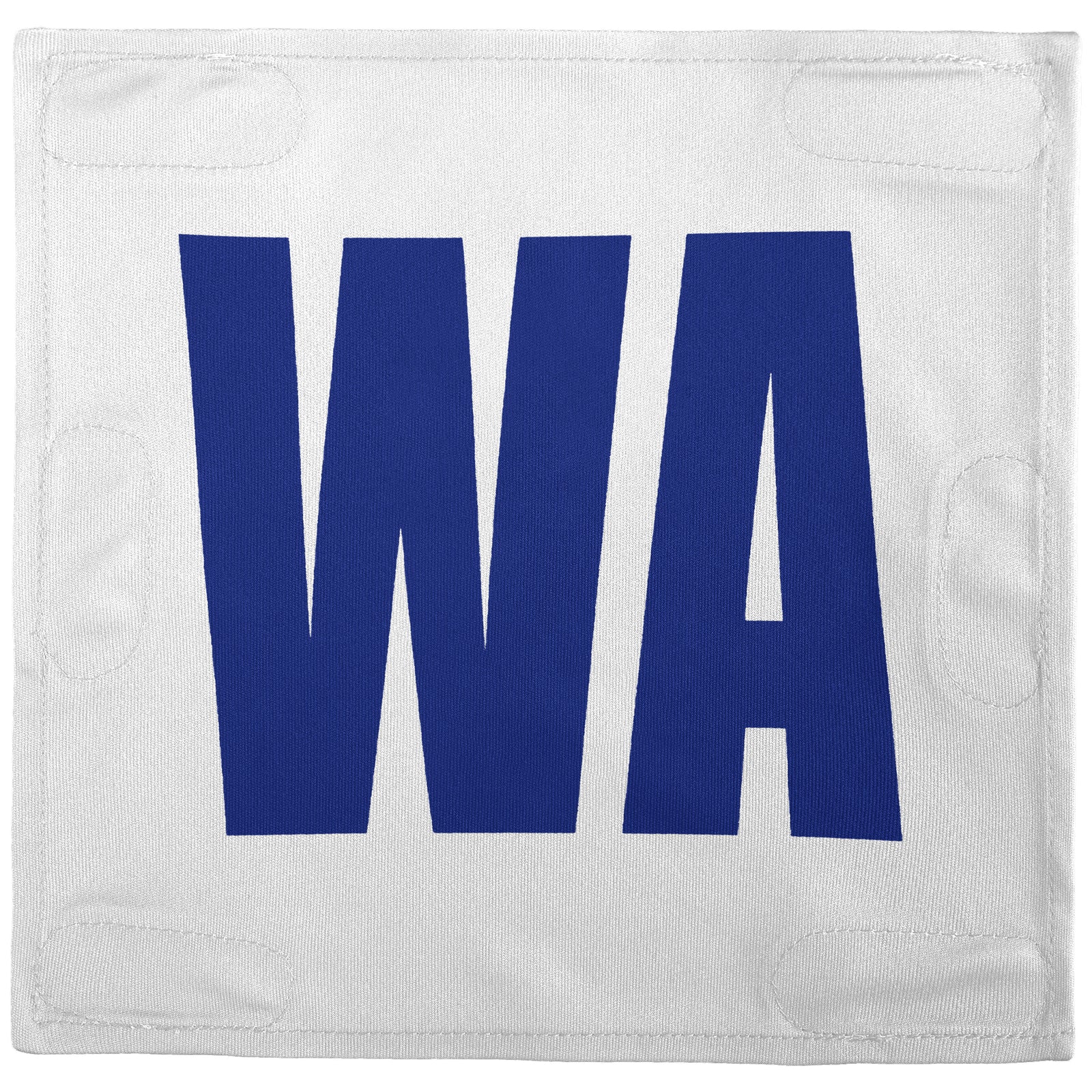 Netball Velcro Patches Set White & Royal Blue