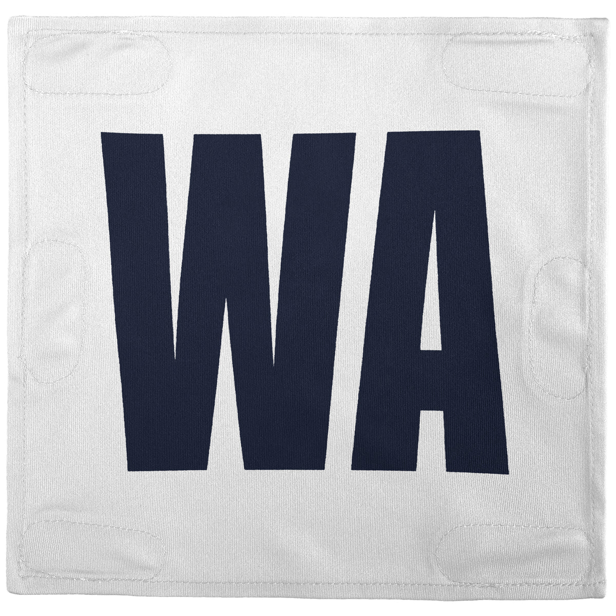 Netball Velcro Patches Set White &amp; Navy
