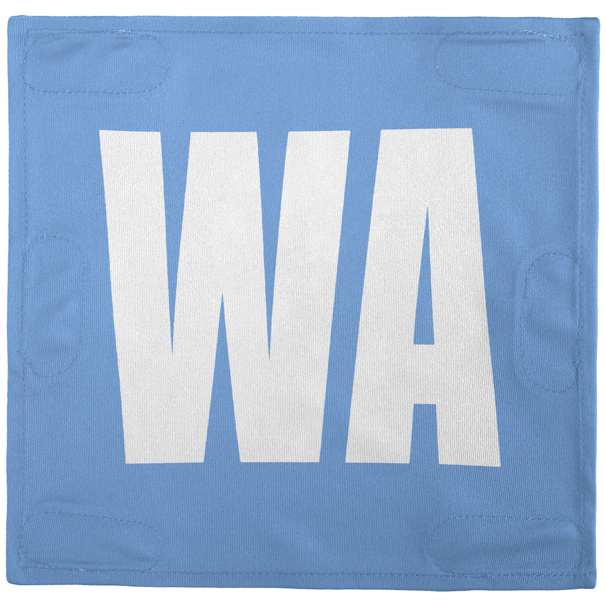 Netball Velcro Patches Set Light Blue &amp; White
