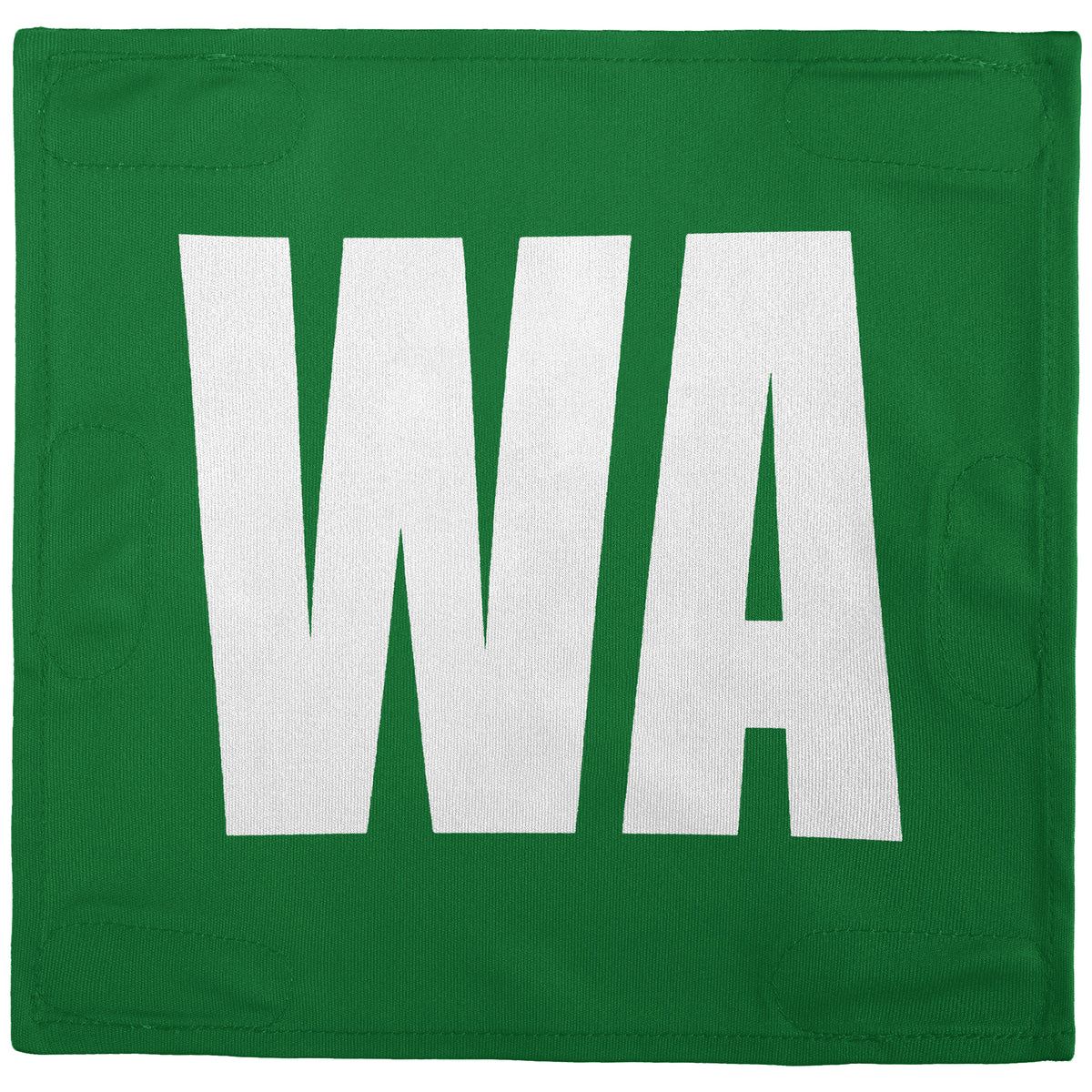 Netball Velcro Patches Set Kelly Green &amp; White