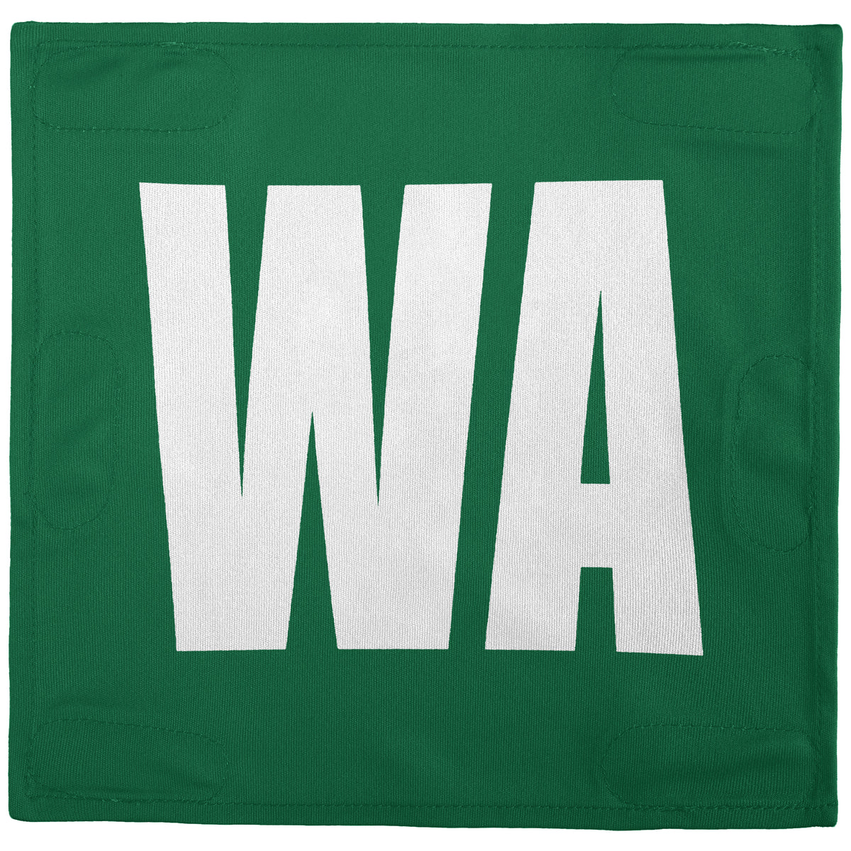 Netball Velcro Patches Set Kelly Green &amp; White